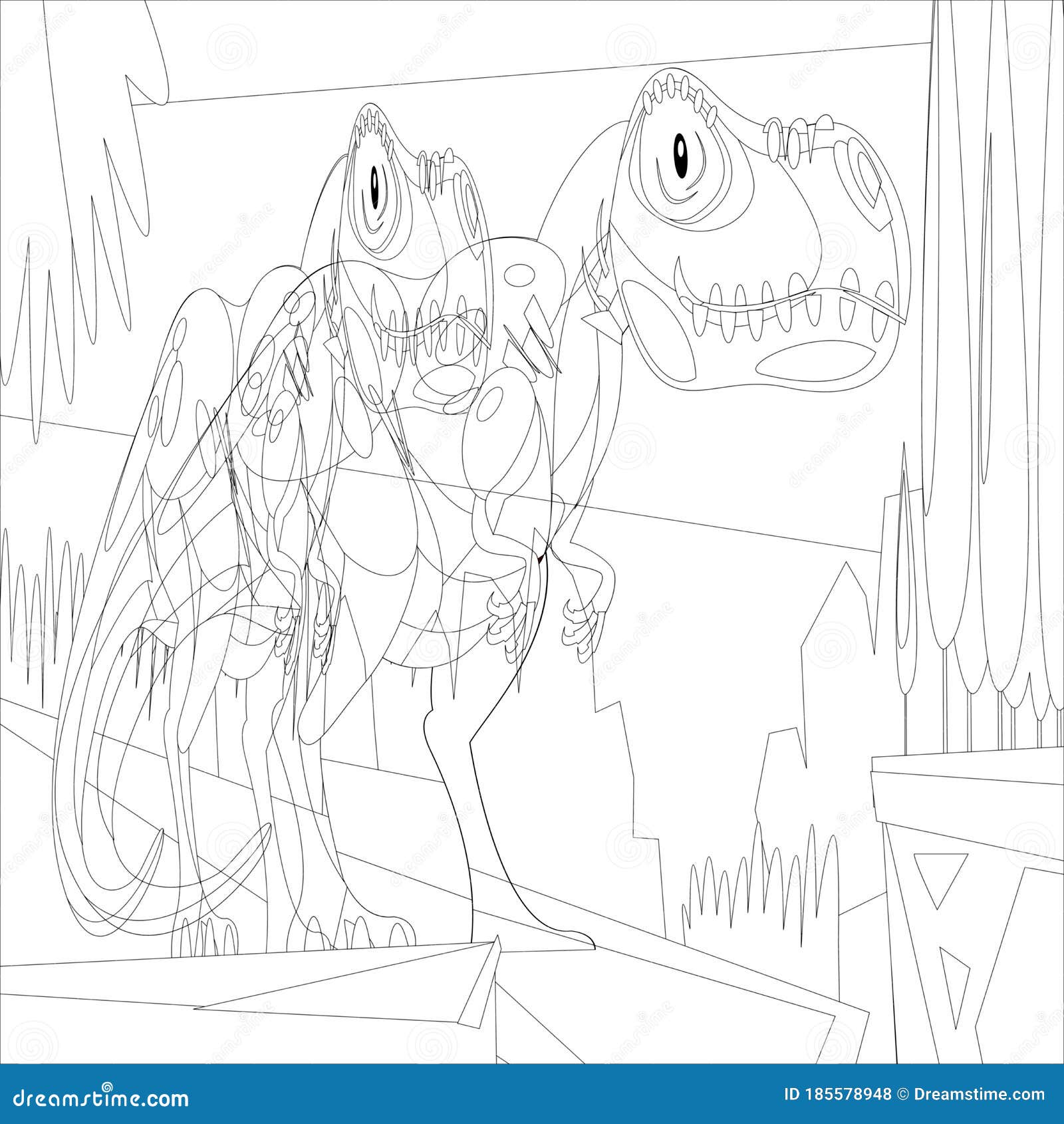 Dinosaur, Coloring Book, Cute, External, Animal, Animals, Monster, Big ...