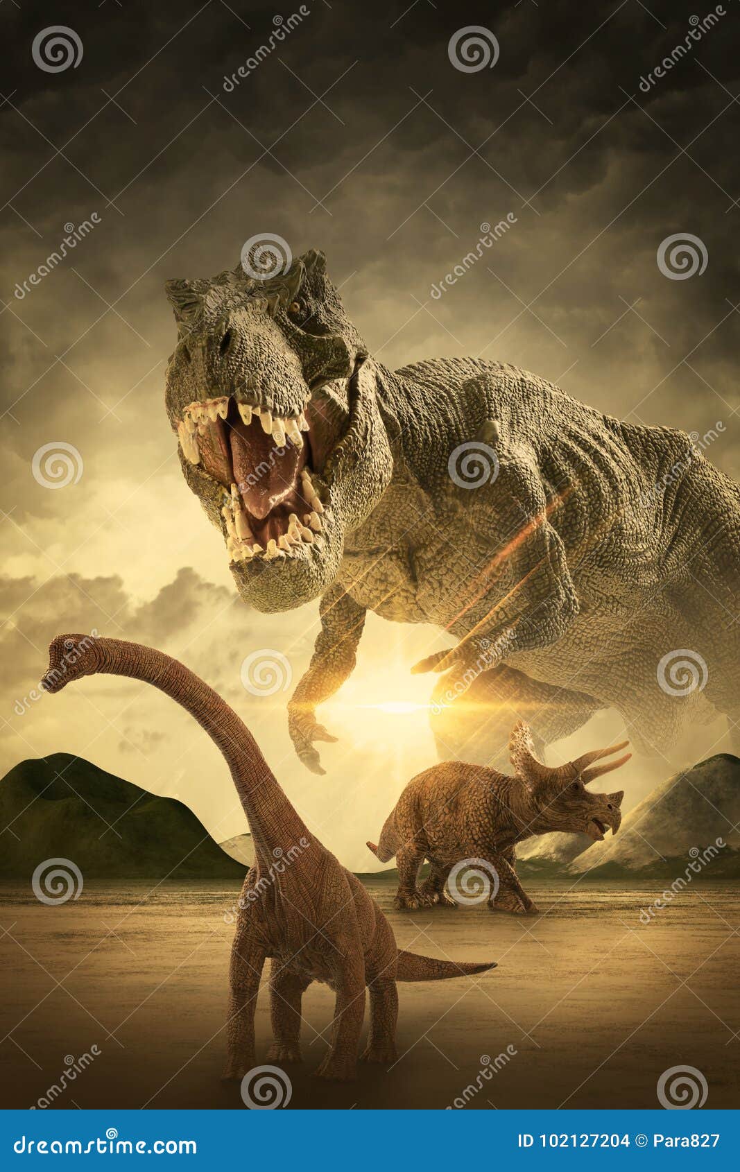 dinosaur 3d render stock illustration illustration of dinosaur