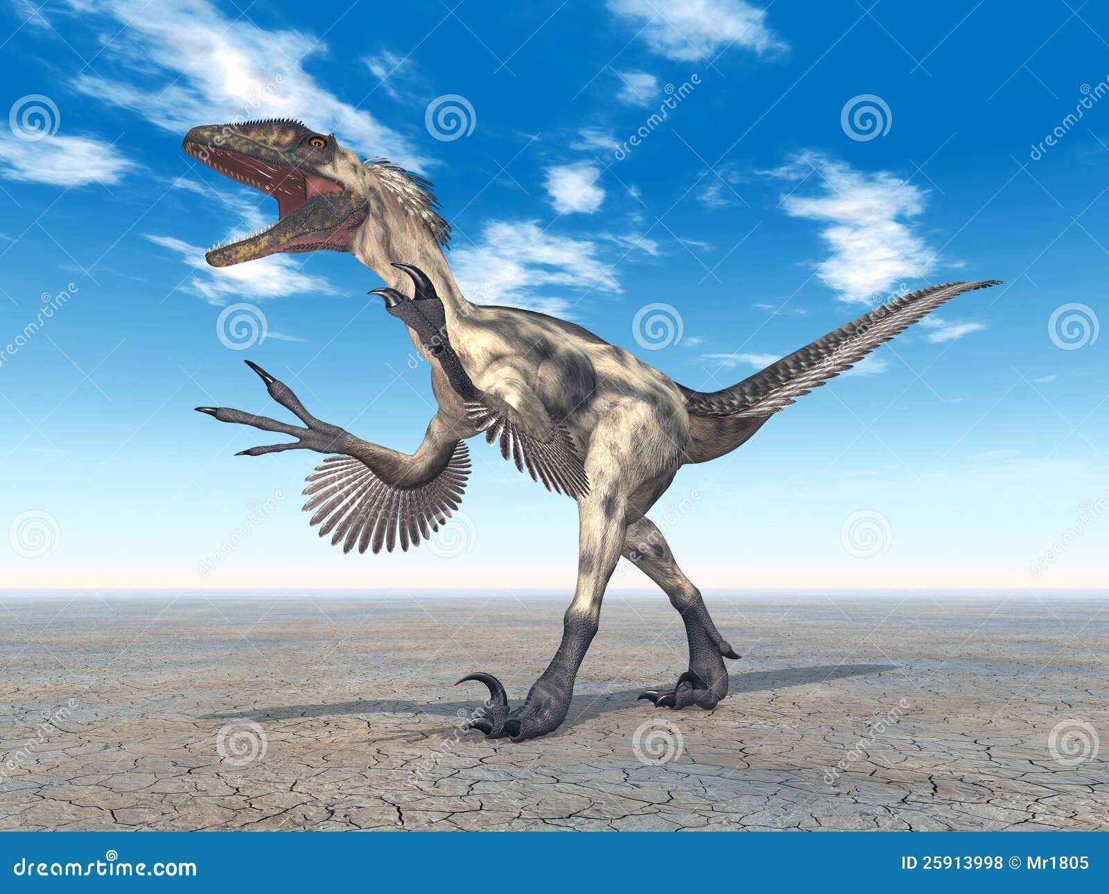 Deinonychus stock image