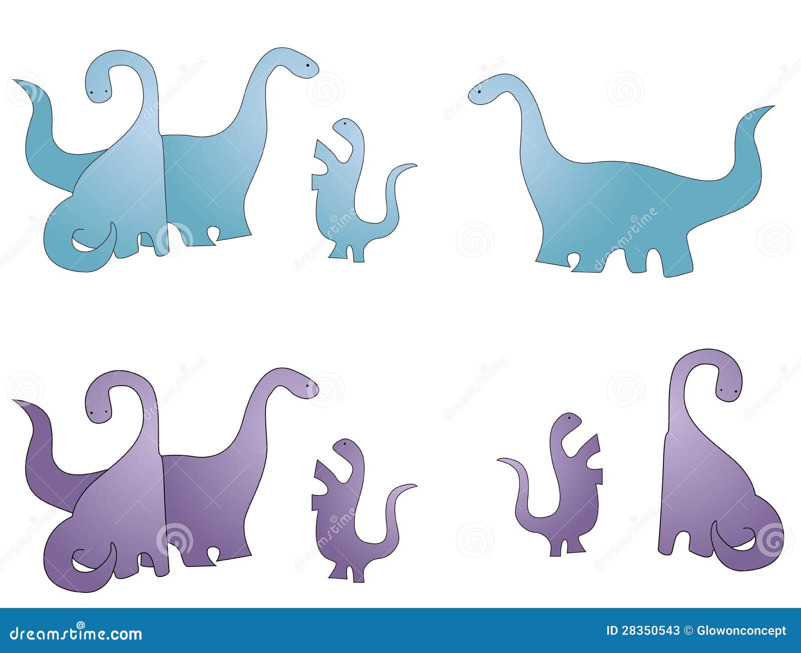 Dinosaur family cartoon stock vector. Illustration of family - 28350543