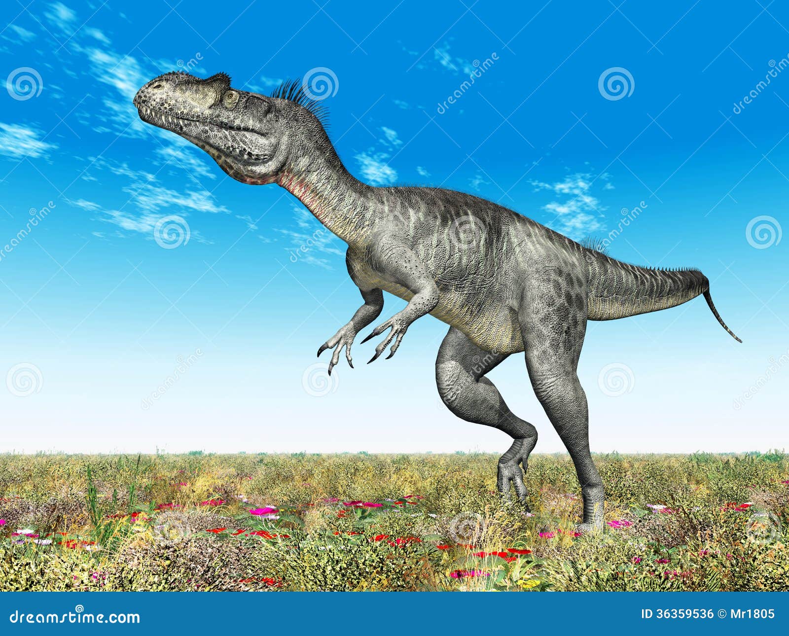 Dinosaur Megalosaurus stock illustration. Illustration of paleontology
