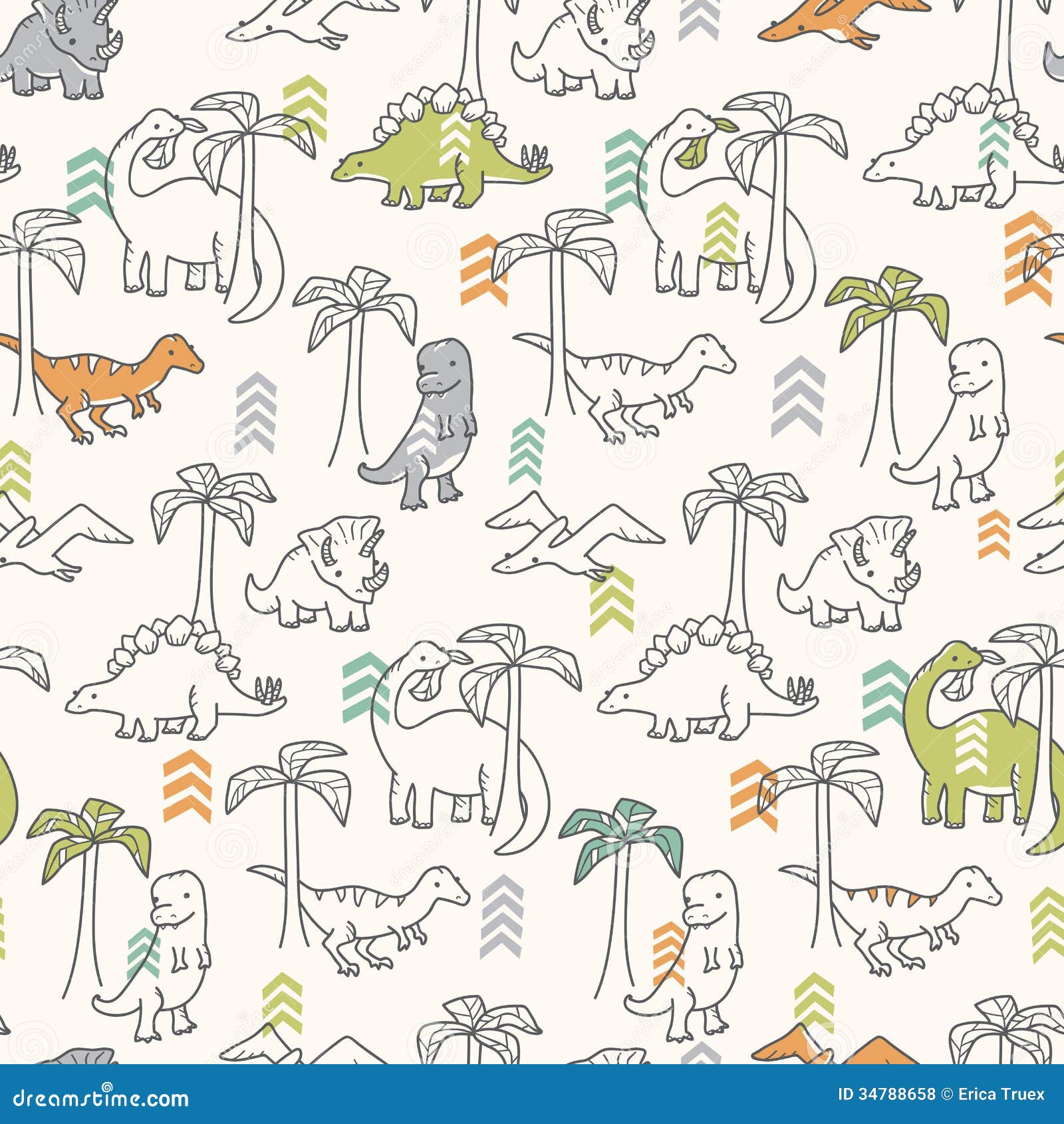 Dinosaur Pattern Royalty Free Stock Photos Image 34788658