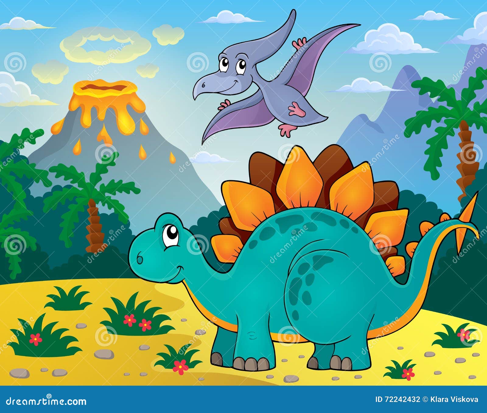 dinosaur-topic-image-3-stock-vector-illustration-of-vectors-72242432