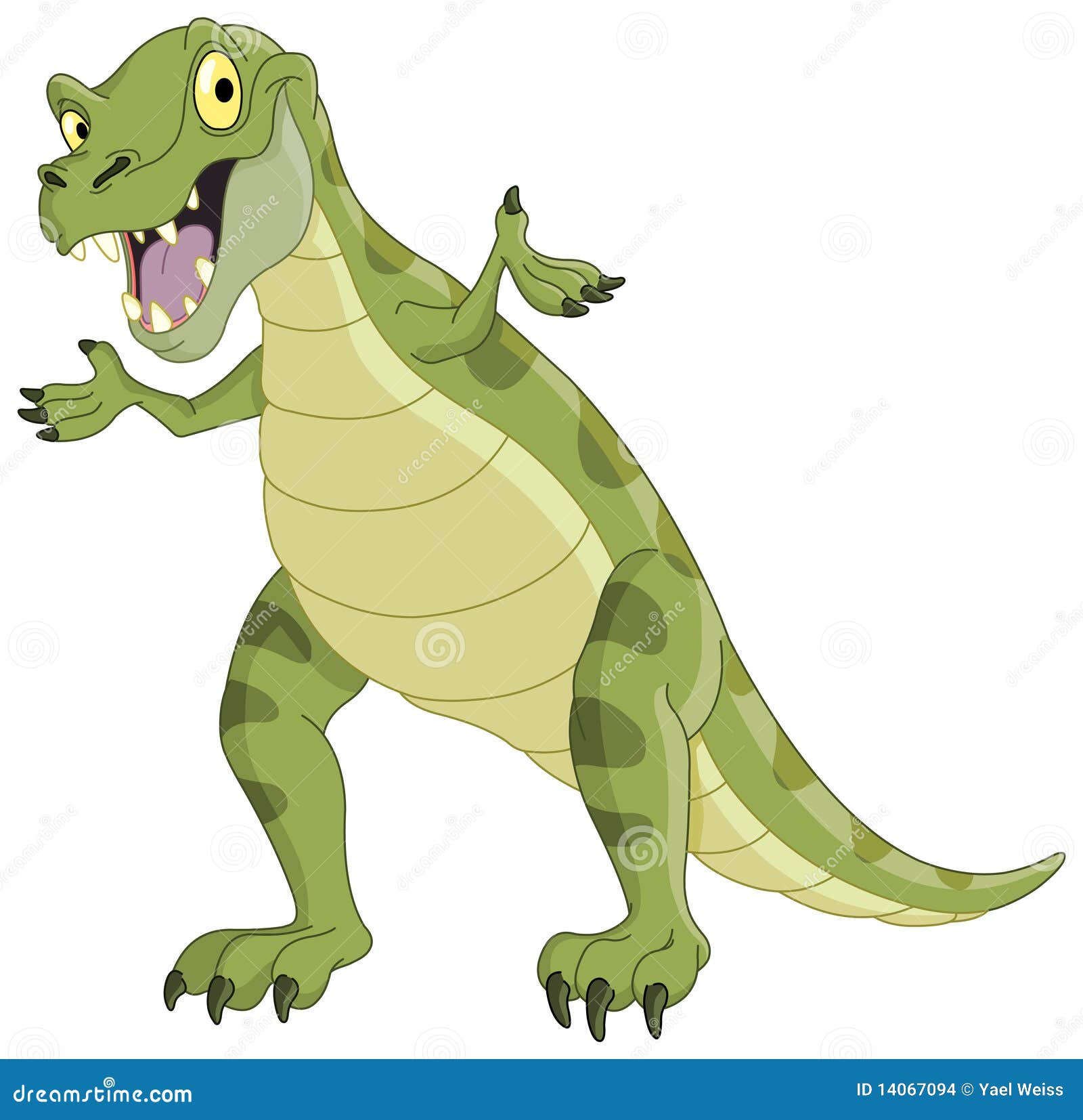 Historieta Linda Del Dinosaurio Ilustración del Vector - Ilustración de  verde, lagarto: 33230511