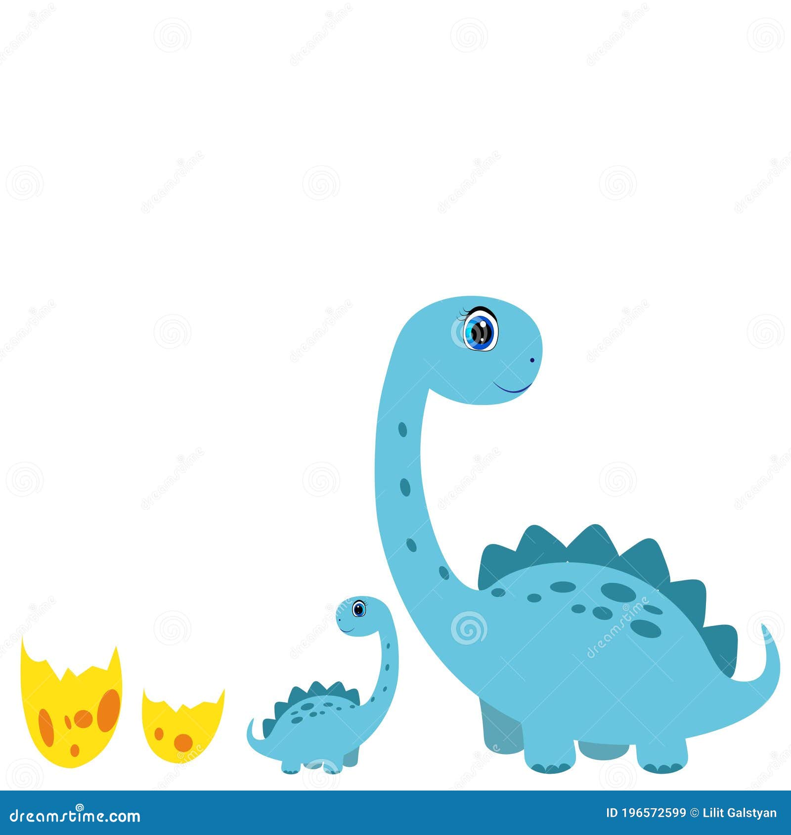 Dinosaurio Lindo Con Dibujos Animados De Bebé Dino Vector Ilustración  Ilustración del Vector - Ilustración de mano, fondo: 196572599