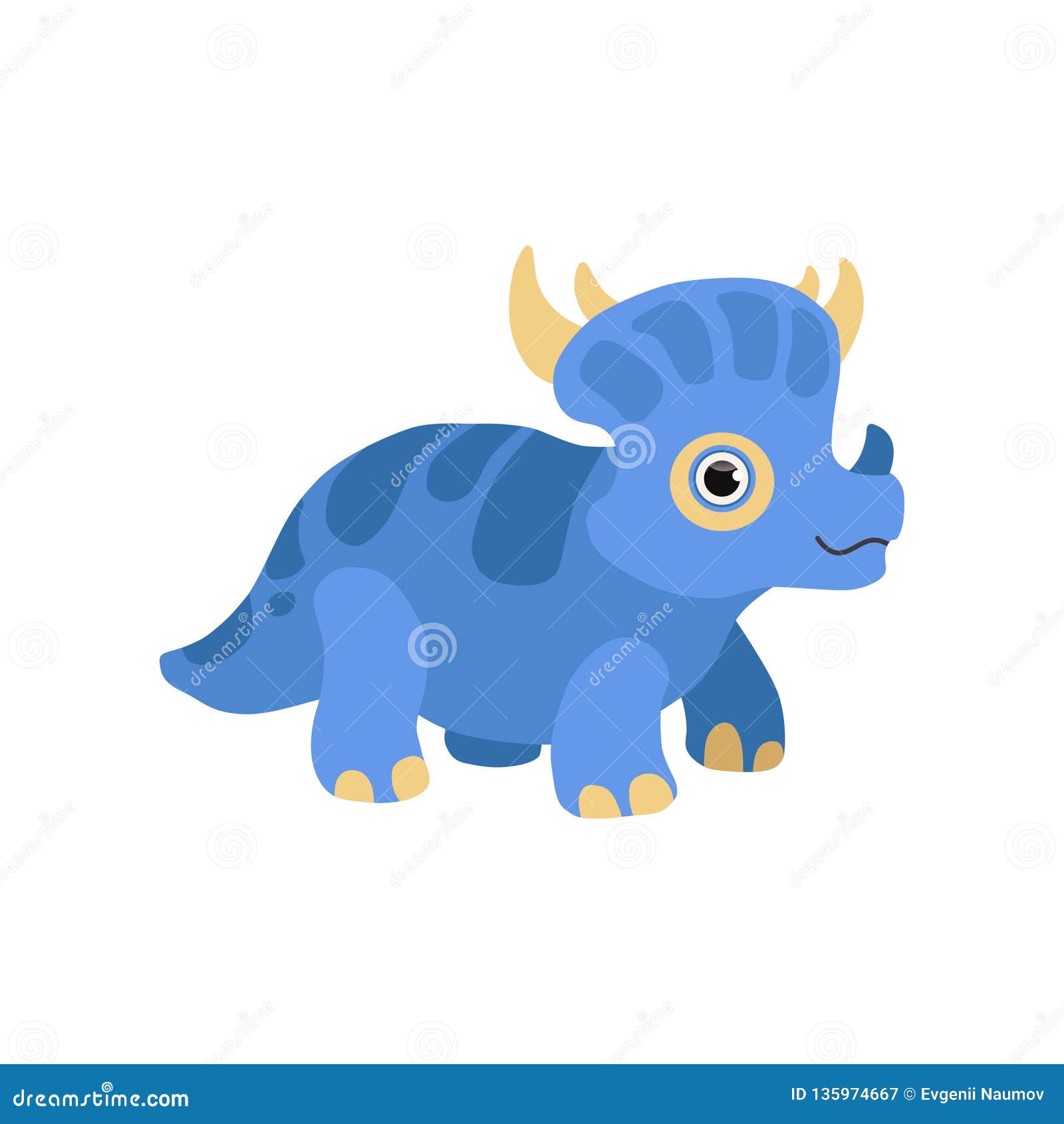 Dinosaurio Lindo Del Styracosaurus, Ejemplo Del Vector Del Personaje De  Dibujos Animados De Dino Del Bebé Azul Ilustración del Vector - Ilustración  de cubo, vector: 135974667