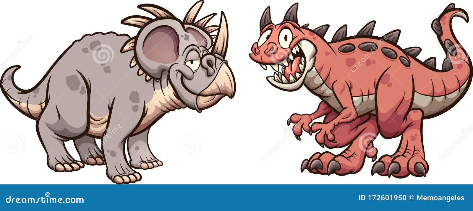 Dinosaurios De Estiracosaurio Y Carnotaurus Sonriendo Ilustración del Vector - Ilustración de dinosaurio, aislado: 172601950 Dinosaurios De Estiracosaurio Y Carnotaurus Sonriendo Ilustración del Vector - Ilustración de dinosaurio, aislado: 172601950