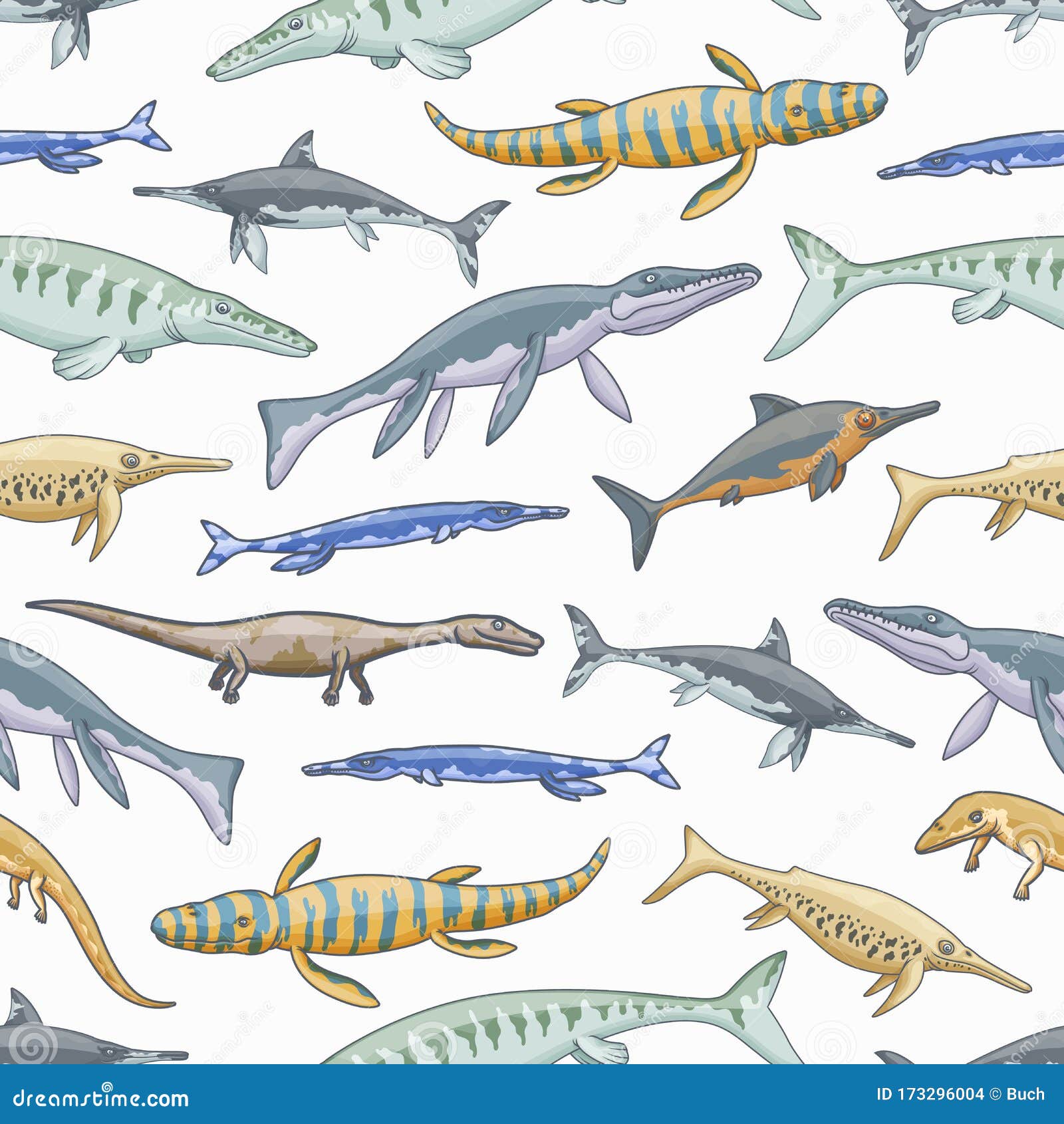 Dinosaurios Marinos O Animales Jurásicos Sin Fisuras Ilustración del Vector - Ilustración de nadada, extinto: 173296004 Dinosaurios Marinos O Animales Jurásicos Sin Fisuras Ilustración del Vector - Ilustración de nadada, extinto: 173296004