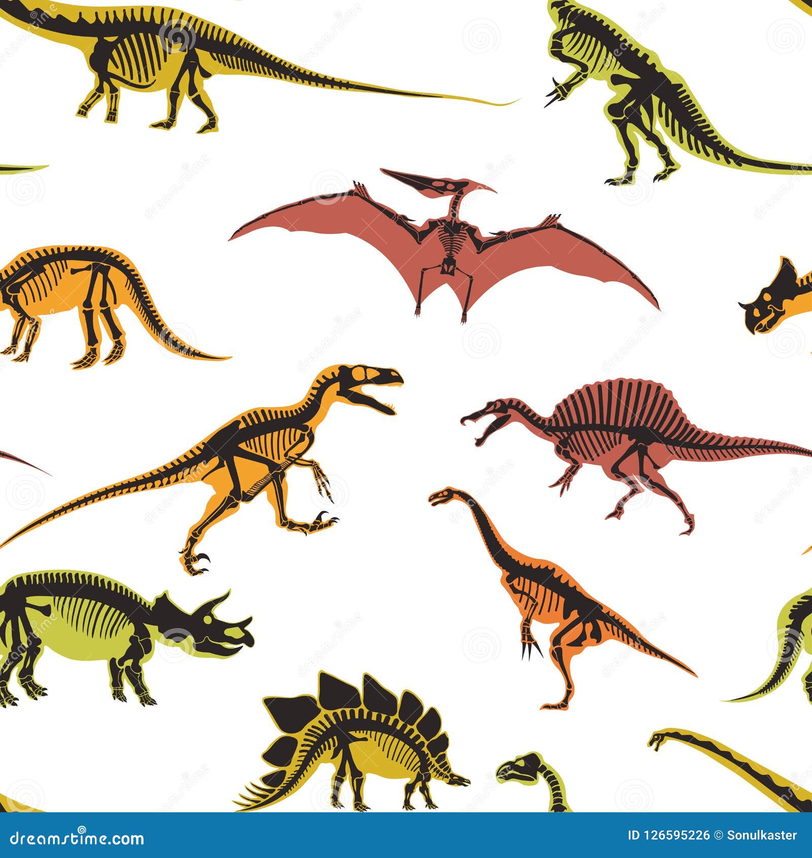 Dinosaurs and Pterodactyl Types of Animals Seamless Pattern Vector Stock Vector - Illustration of animal, clipart: 126595226 Dinosaurs and Pterodactyl Types of Animals Seamless Pattern Vector Stock Vector - Illustration of animal, clipart: 126595226