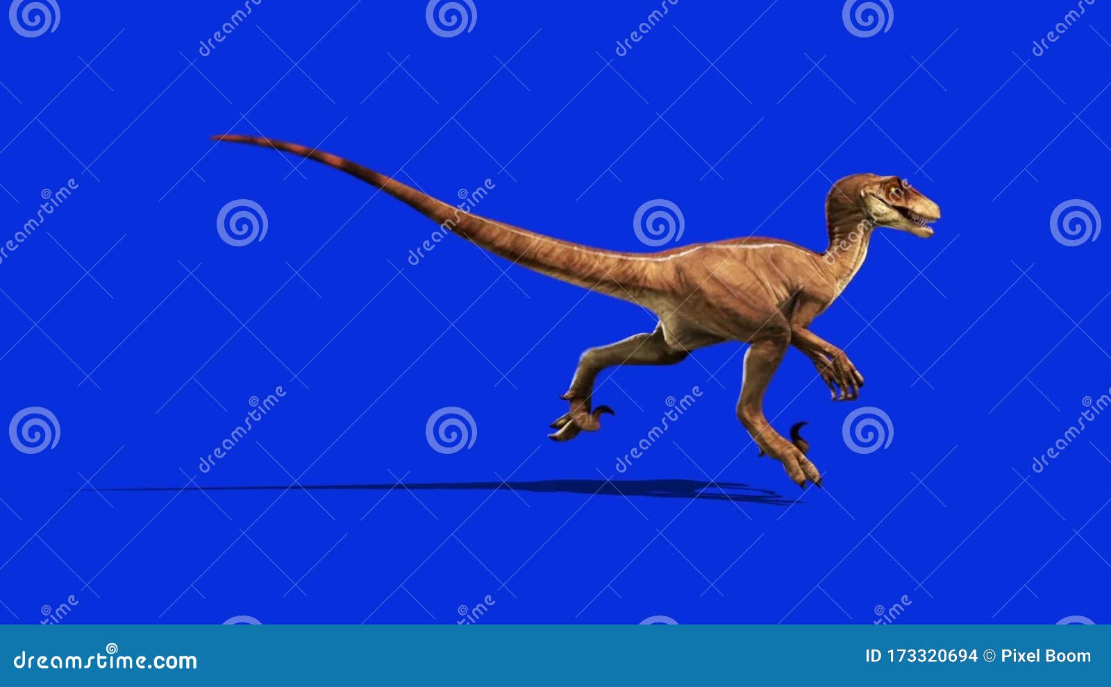 Velociraptor Running Across Screen Roar 1 Effect