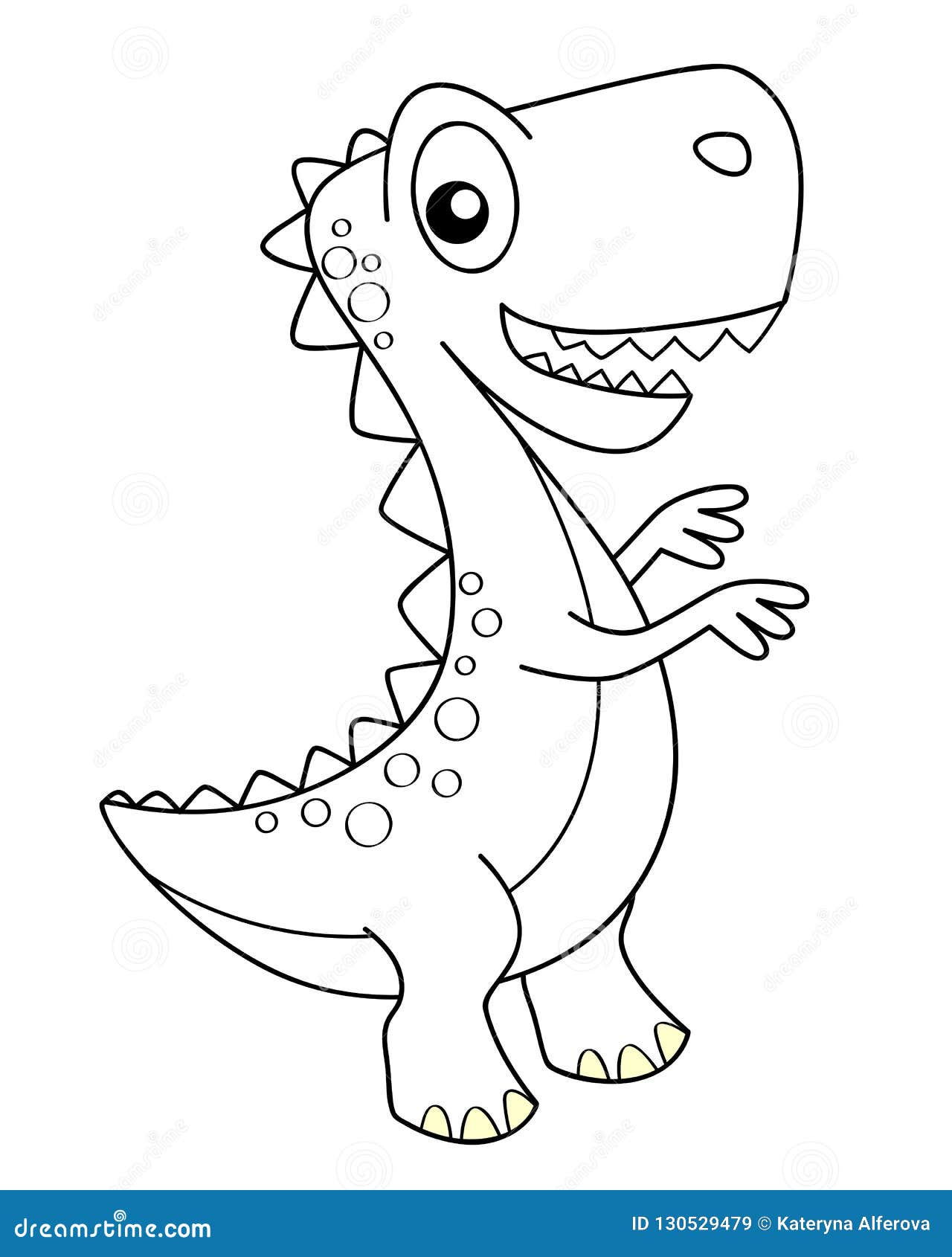 Esqueleto de T-Rex para colorir