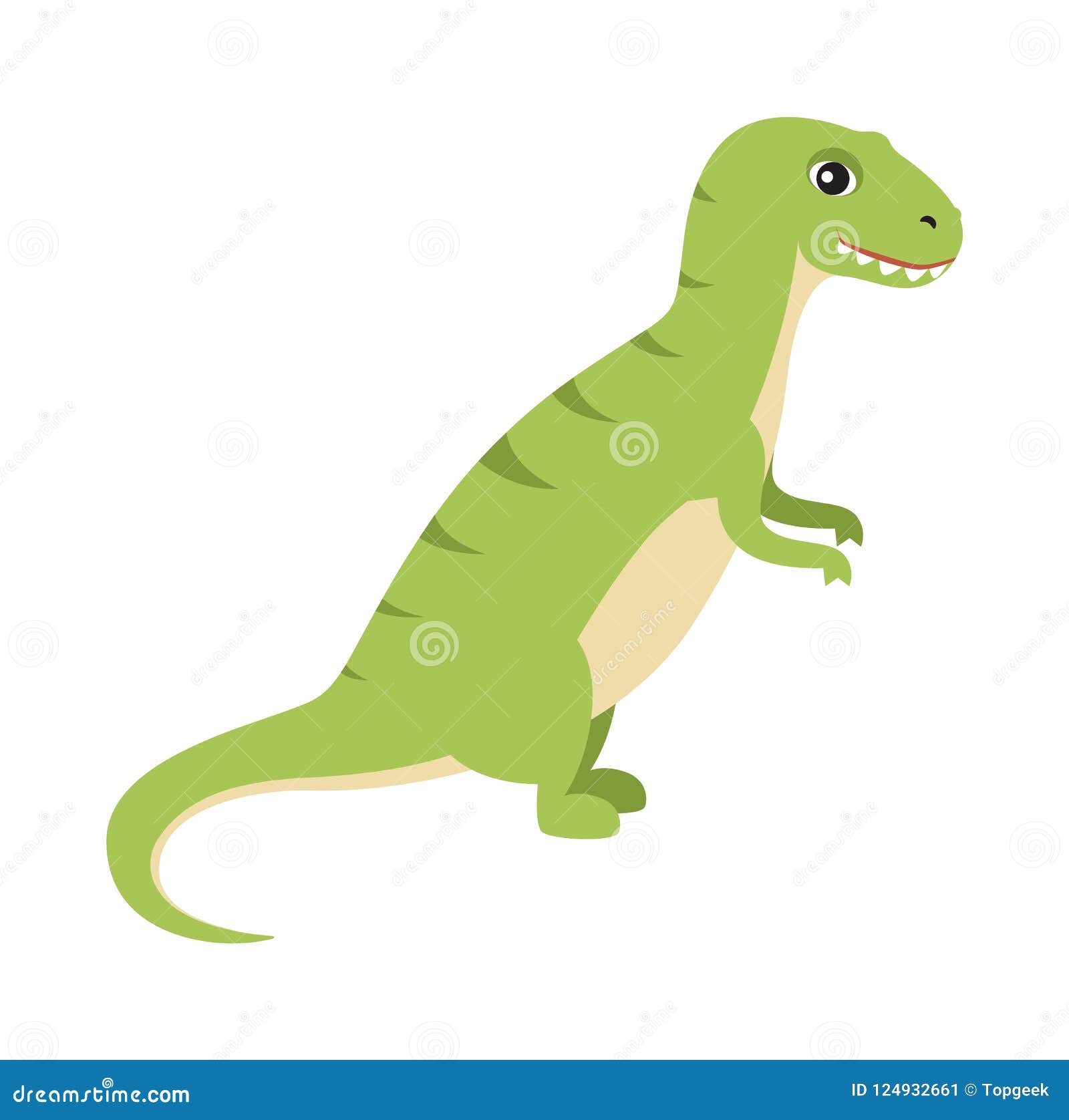 Vetores de Um Pequeno Monstro Dinossauro Fofo Ilustração De