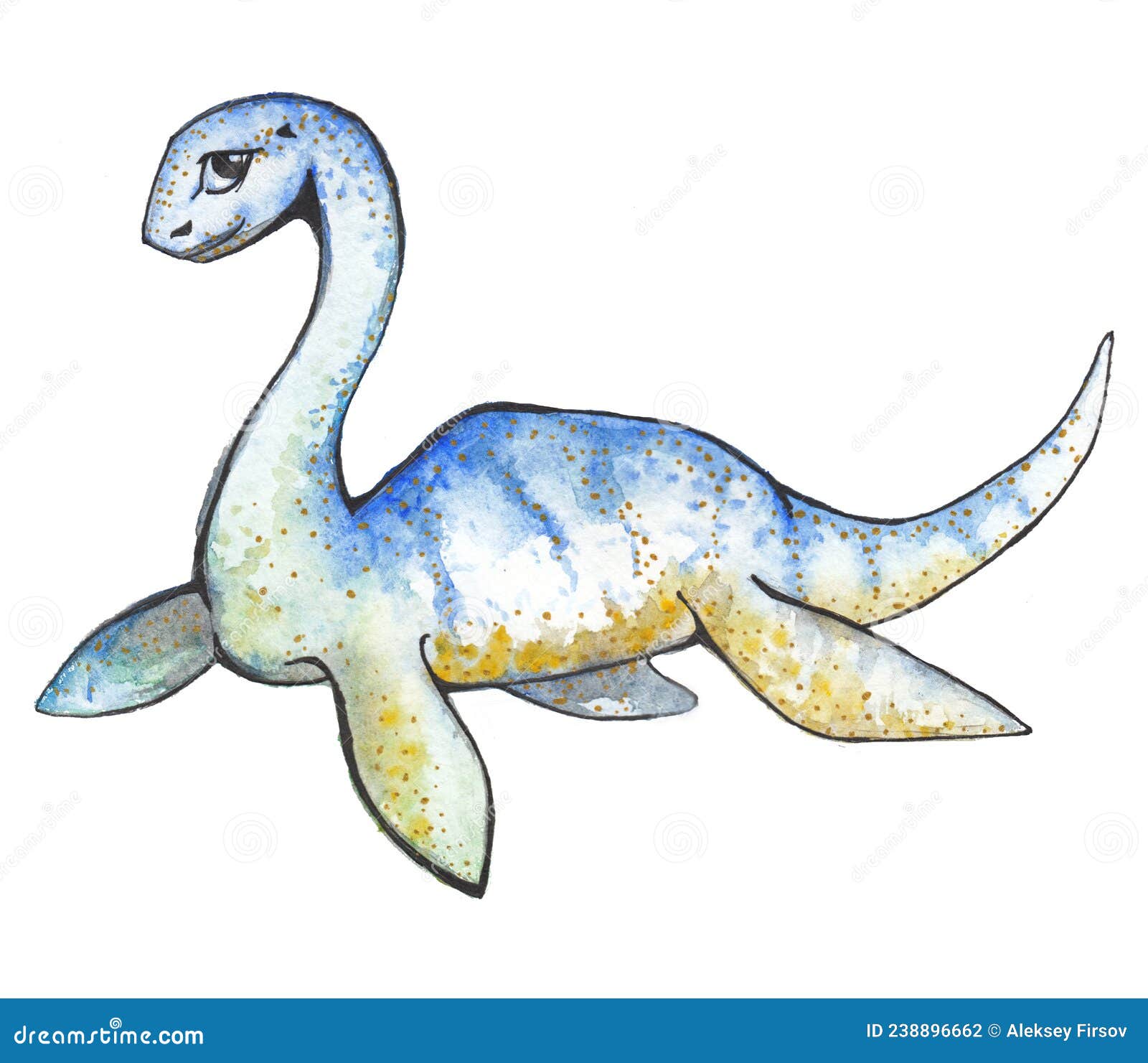 Bonito desenho de dinossauro verde em fundo branco