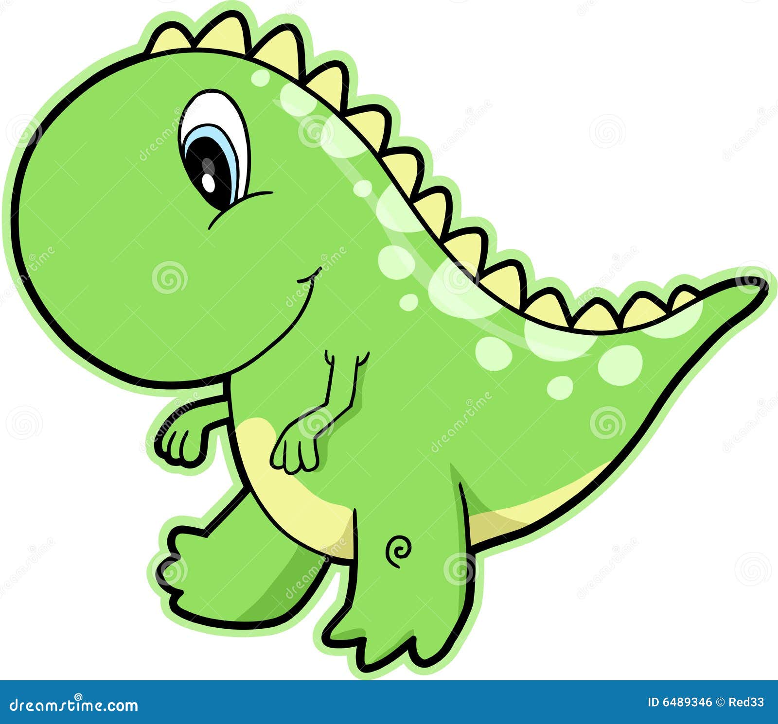 Tiranossauro Rex Ilustração Verde Dos Desenhos Animados PNG