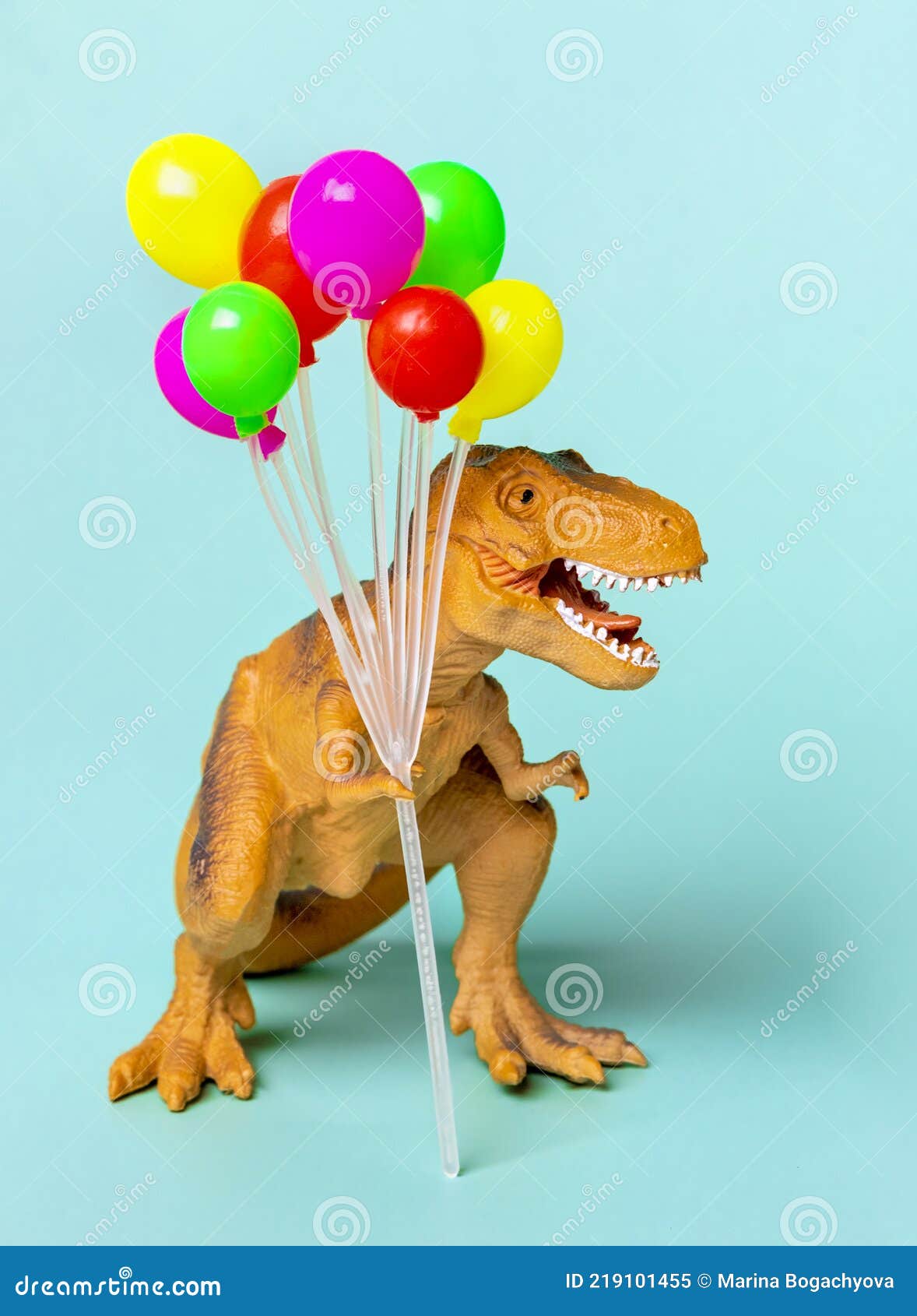 Dinossauro De Brinquedo Tiranossauro Rex Colorido Lançamento