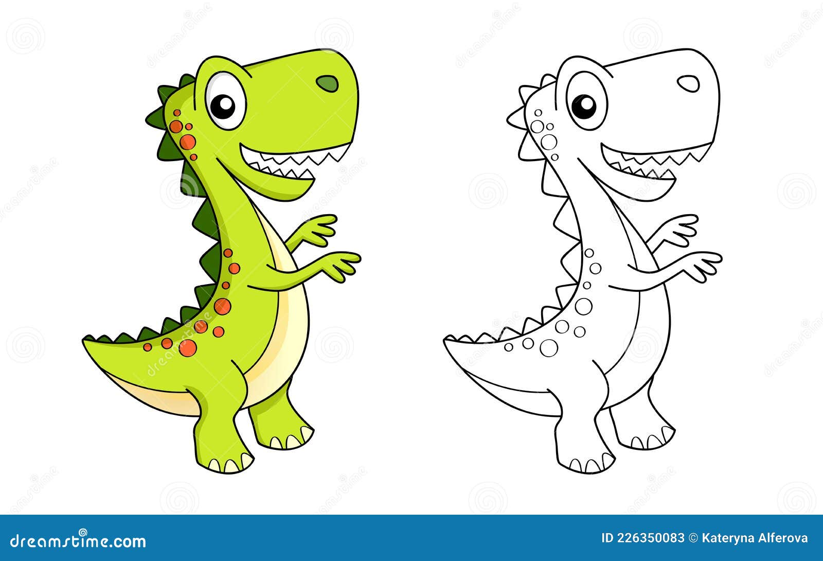 Desenho Simples Dos Desenhos Animados Pretos Dinossauro