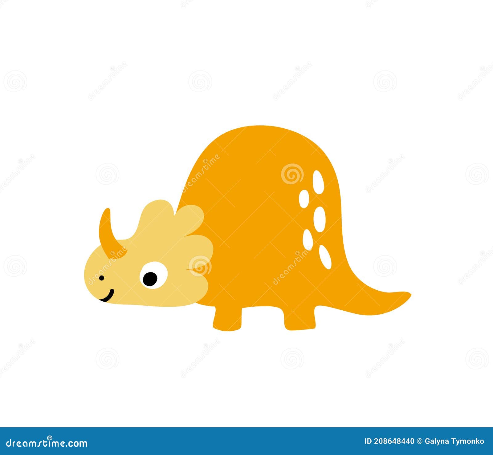 Dinossauro Laranja Infantil Vetor De Desenho Animado Fofo Para Crianças  Ilustração do Vetor - Ilustração de cômico, dinossauro: 183520225