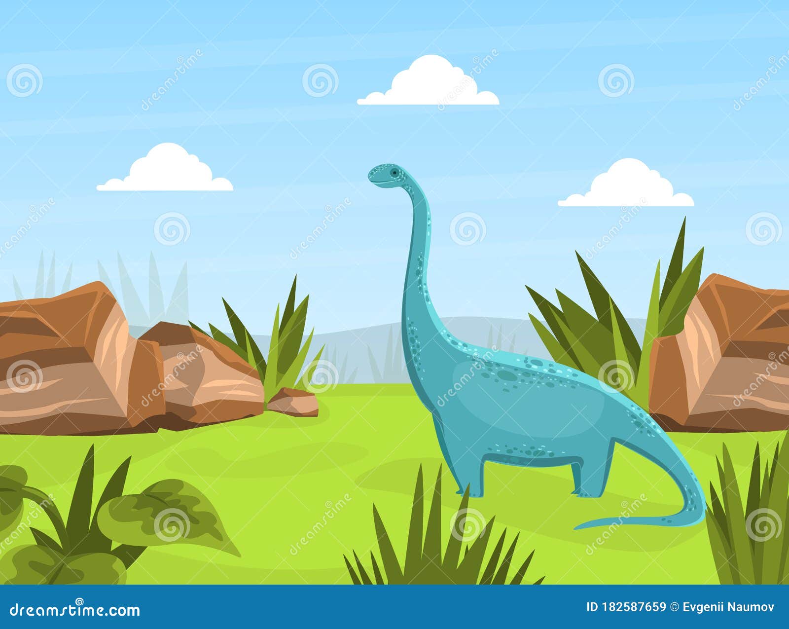 Vetores e ilustrações de Desenho animado dinossauro para download gratuito