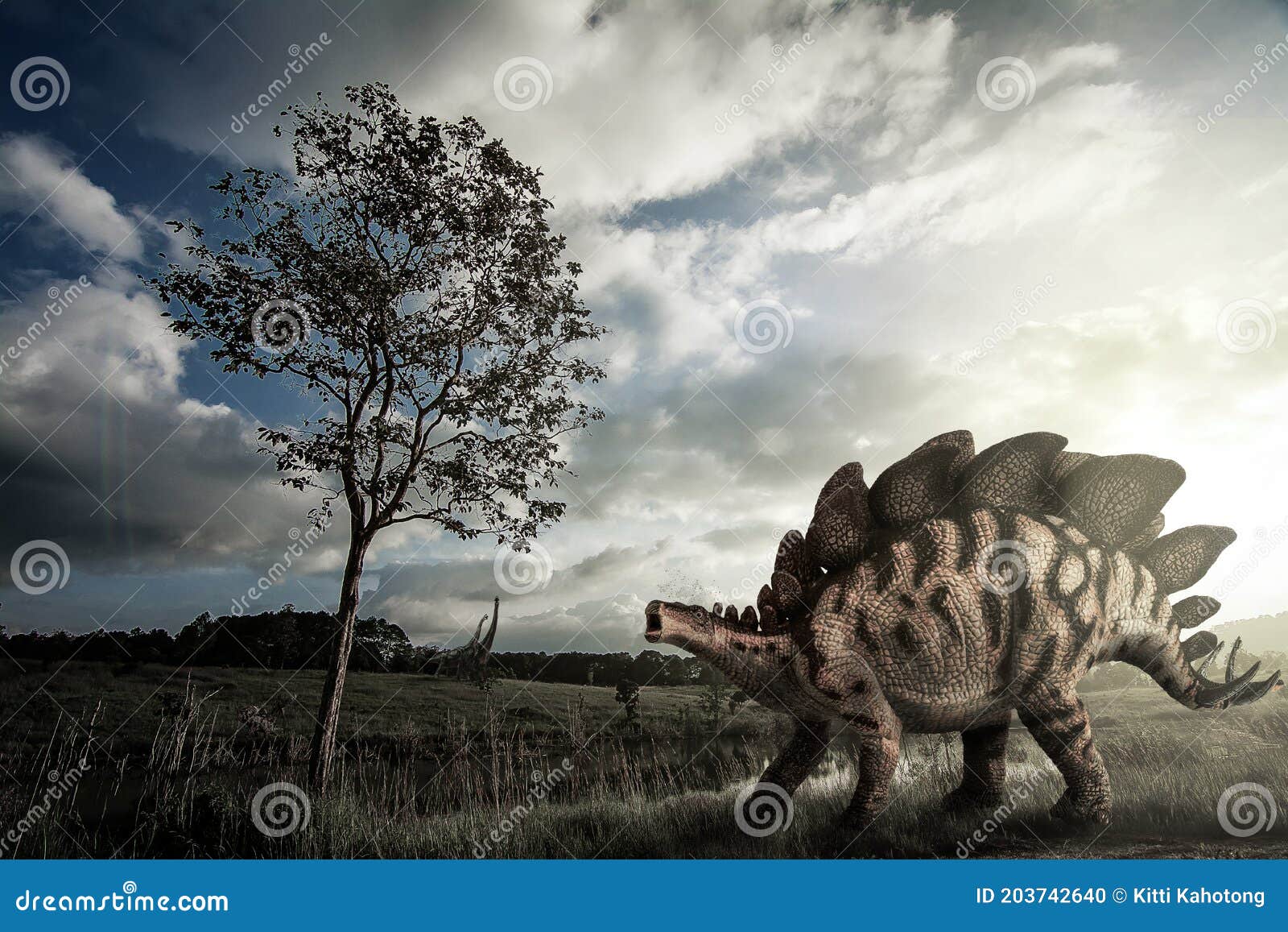 Estegossauro dinossauro antigo herbívoro dinossauro animal extinto