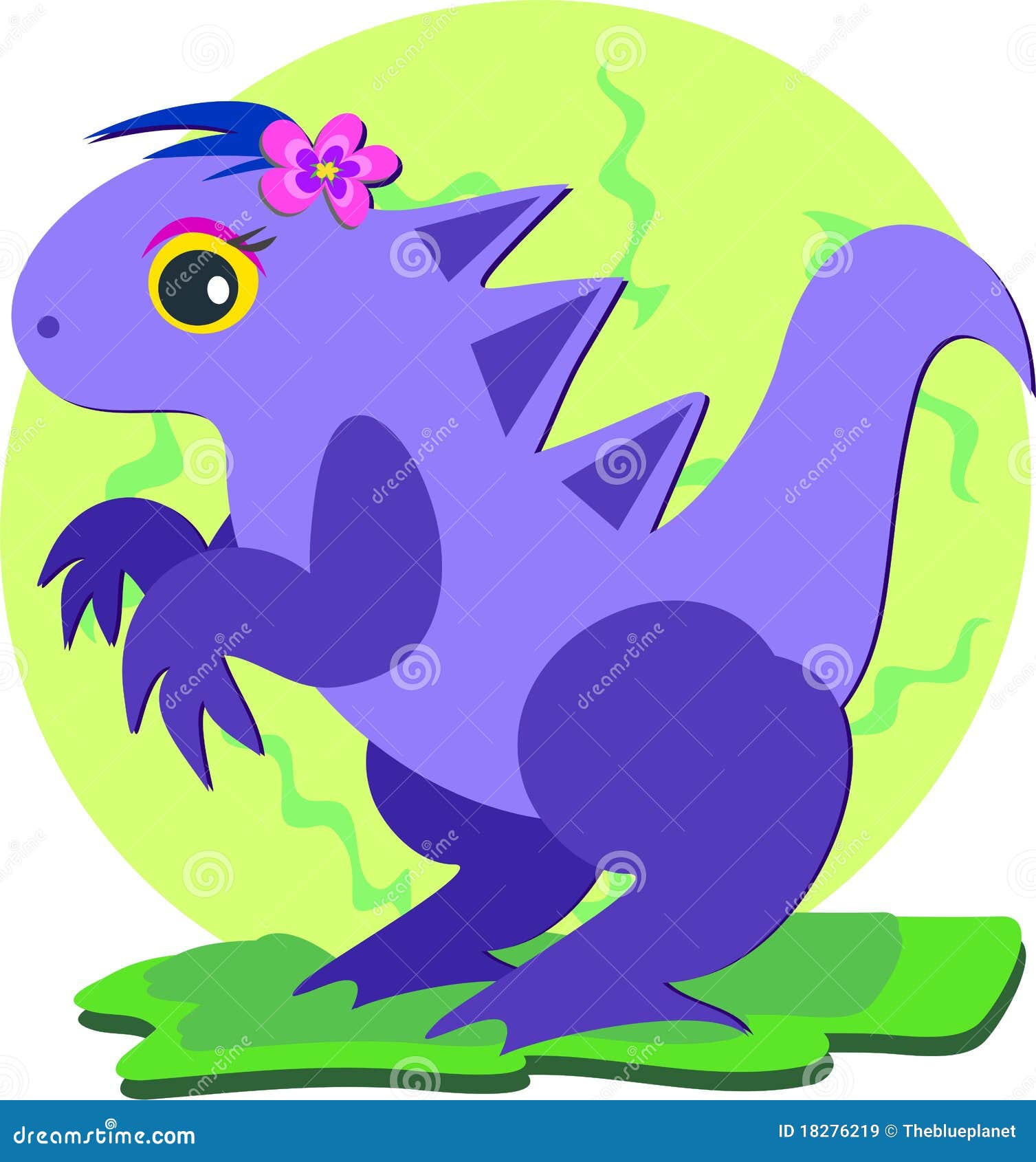 Dinossauro Roxo Com Ilustração De Cauda De Espinhos Royalty Free SVG,  Cliparts, Vetores, e Ilustrações Stock. Image 45533235