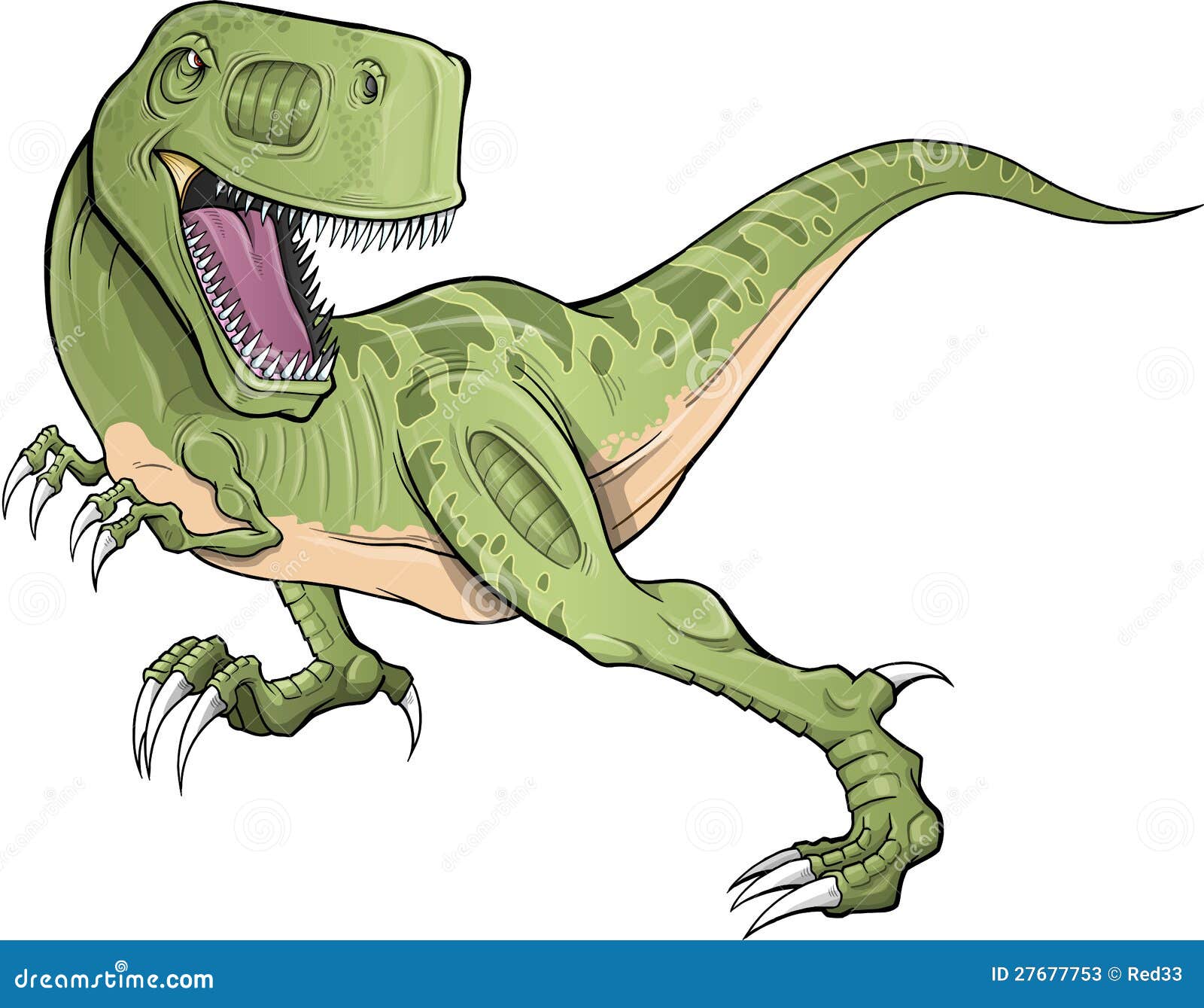 Tiranossauro Rex Ilustração Verde Dos Desenhos Animados PNG