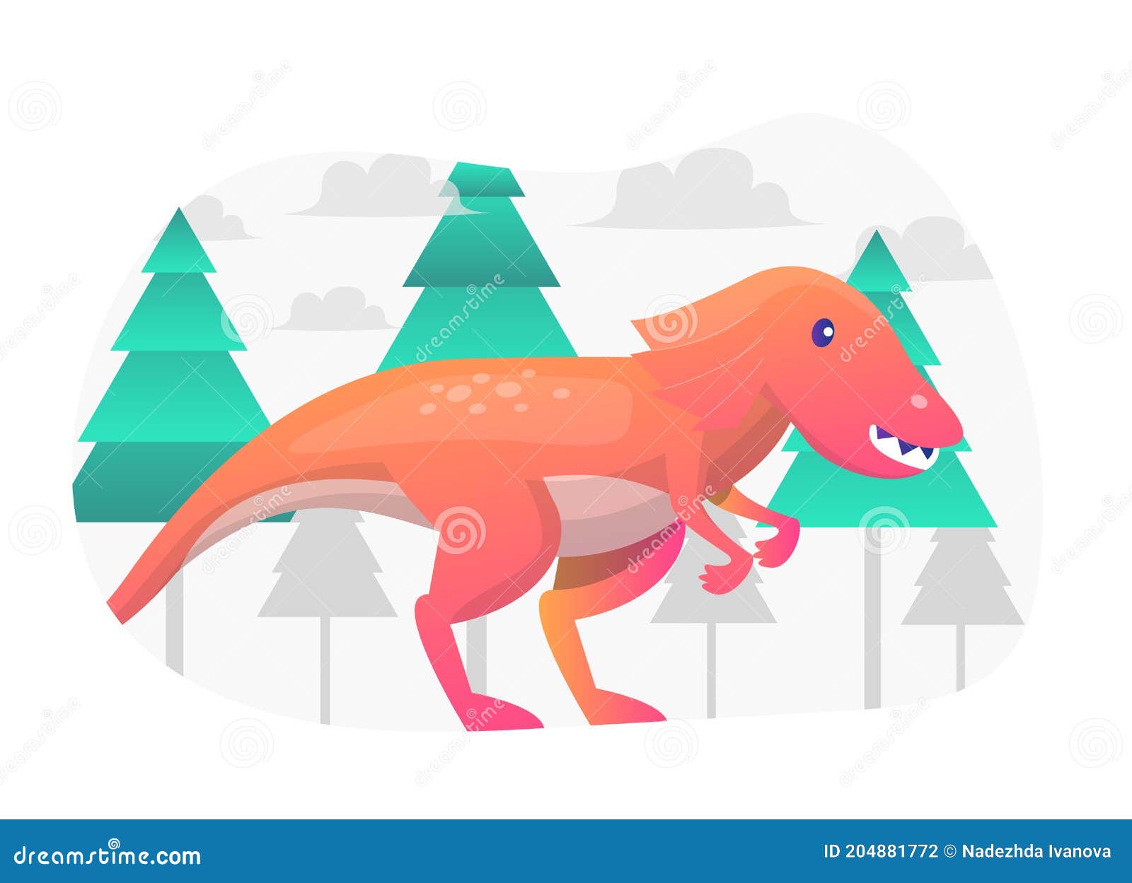 dinousaur concept flat   graphic.
