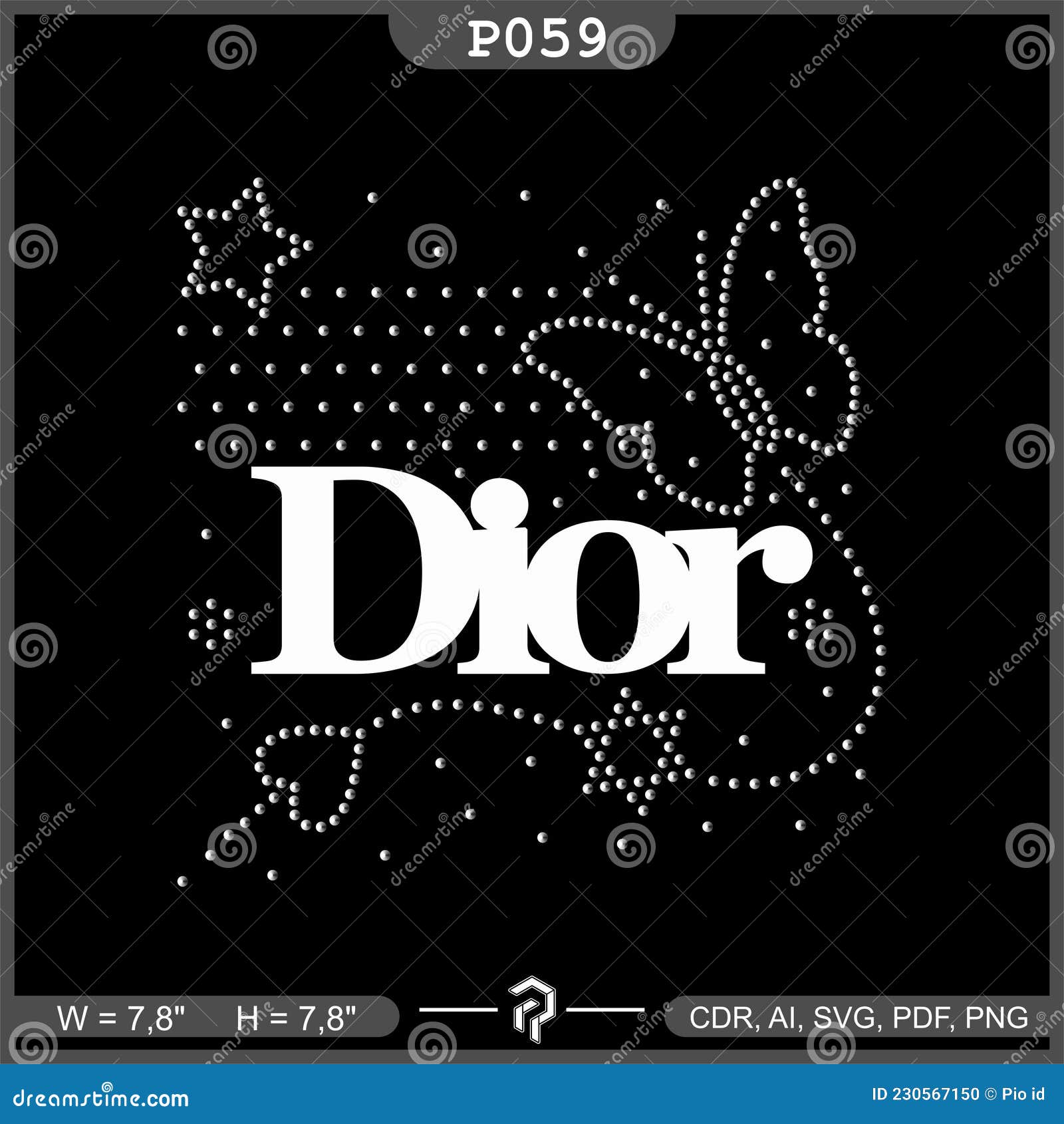 Dior Brand Clothes Logo Symbol With Name Black Design luxury Fashion Vector  Illustration 23599766 Vector Art at Vecteezy