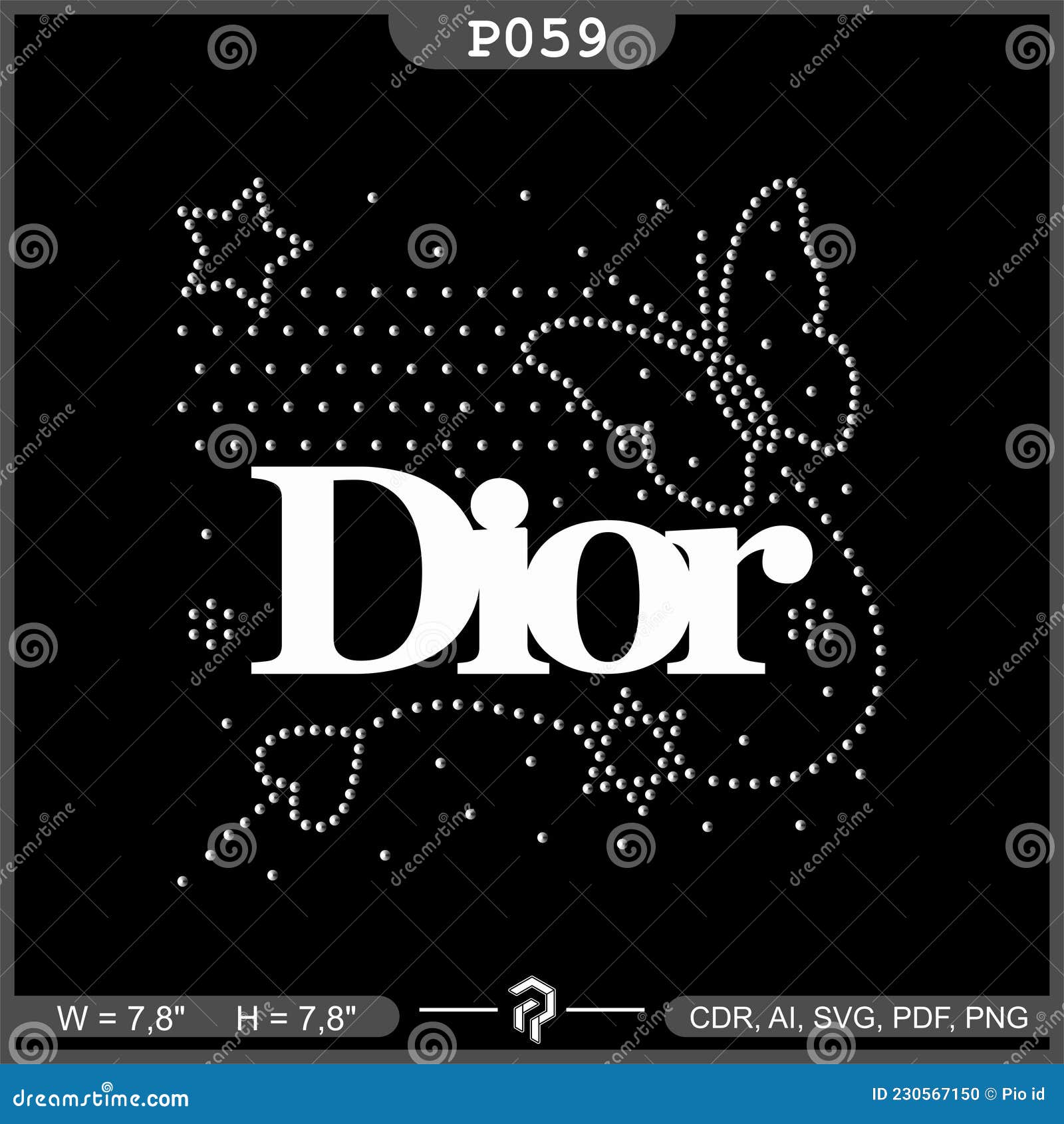 christian dior logo svg