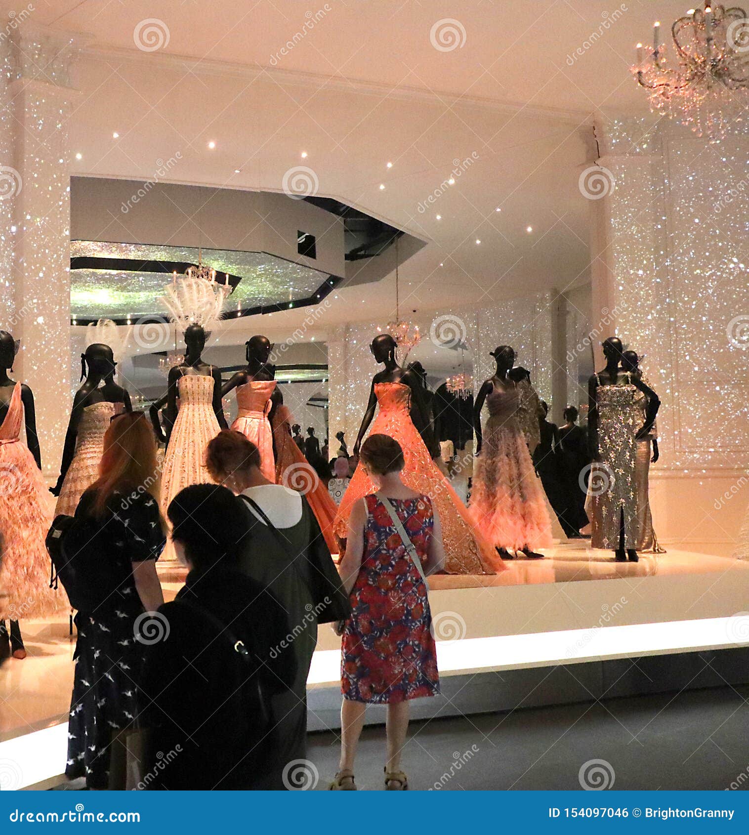 Dior Fashion Exhibition at V&a. Editorial Photo - Image of beautiful ...