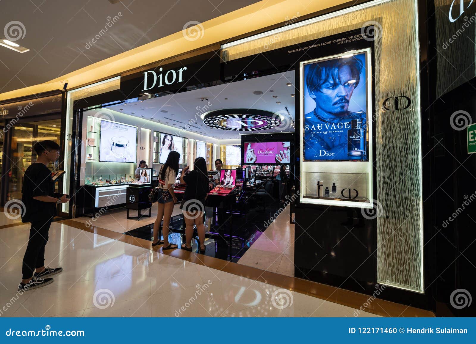 Dior In Sunway Pyramid Stock Photo 