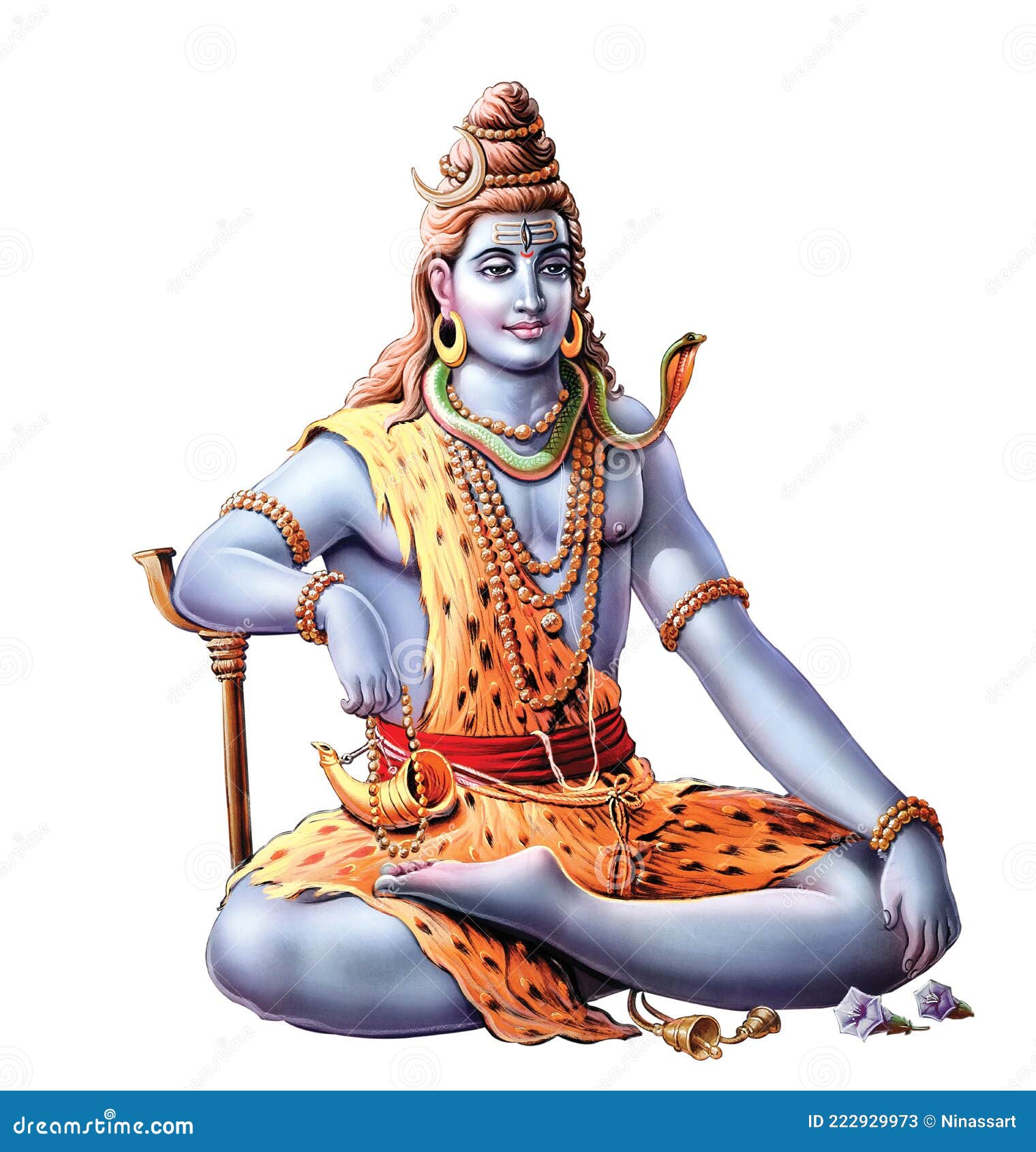 Aumentar lente Pensamiento Dios Hindú Shiva Pintura Digital Stock de ilustración - Ilustración de shiv,  dios: 222929973