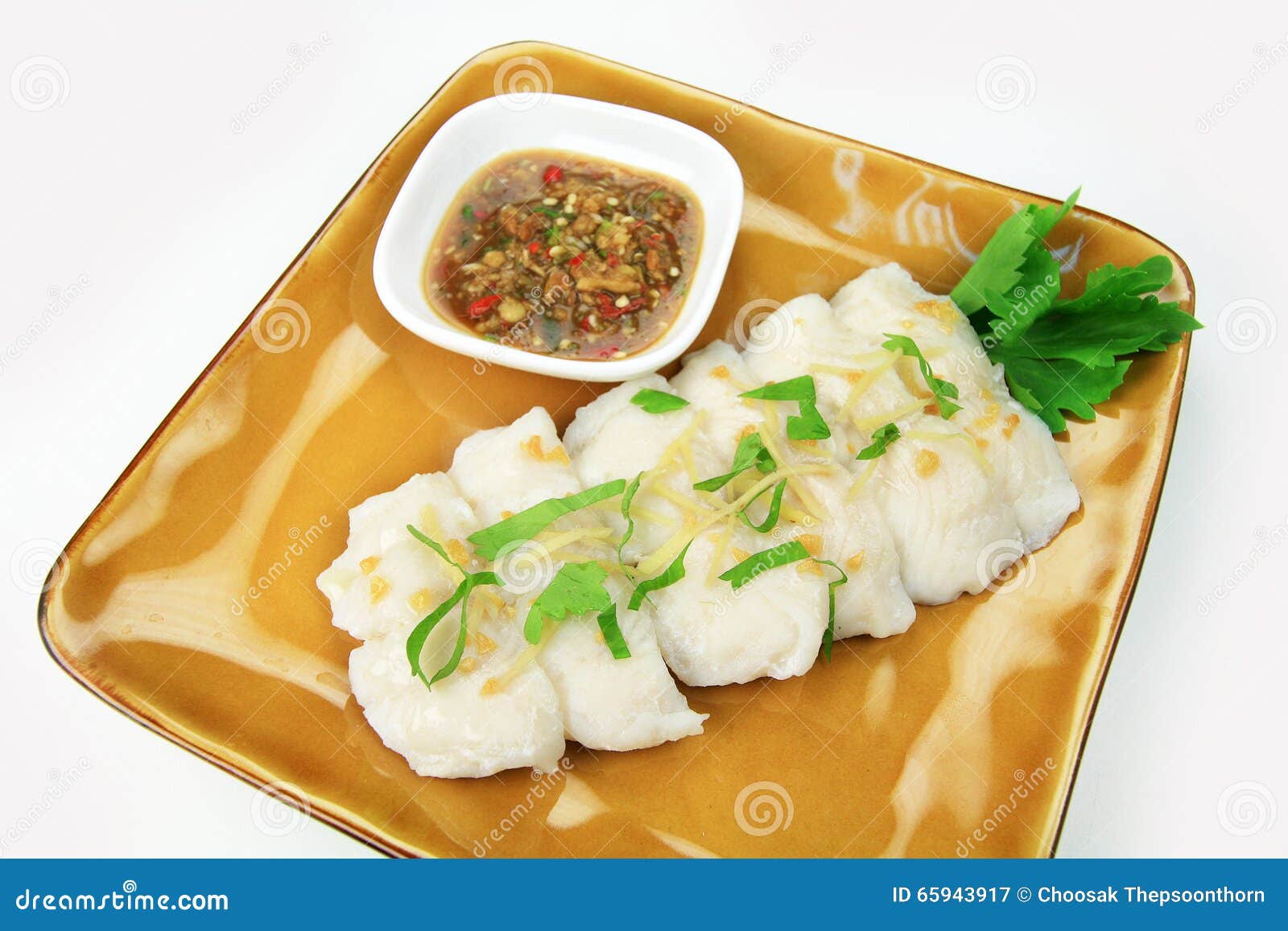 Dip fish fillets poached stock image. Image of fried 65943917