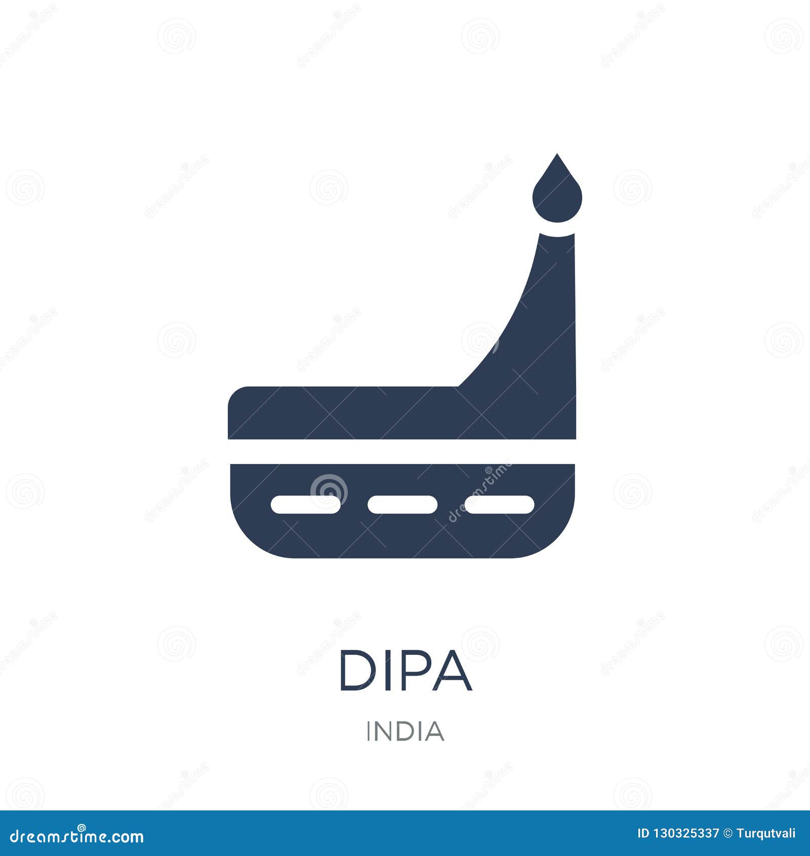 dipa icon. trendy flat  dipa icon on white background from