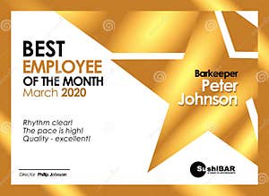 Employee Of The Month Frame Template