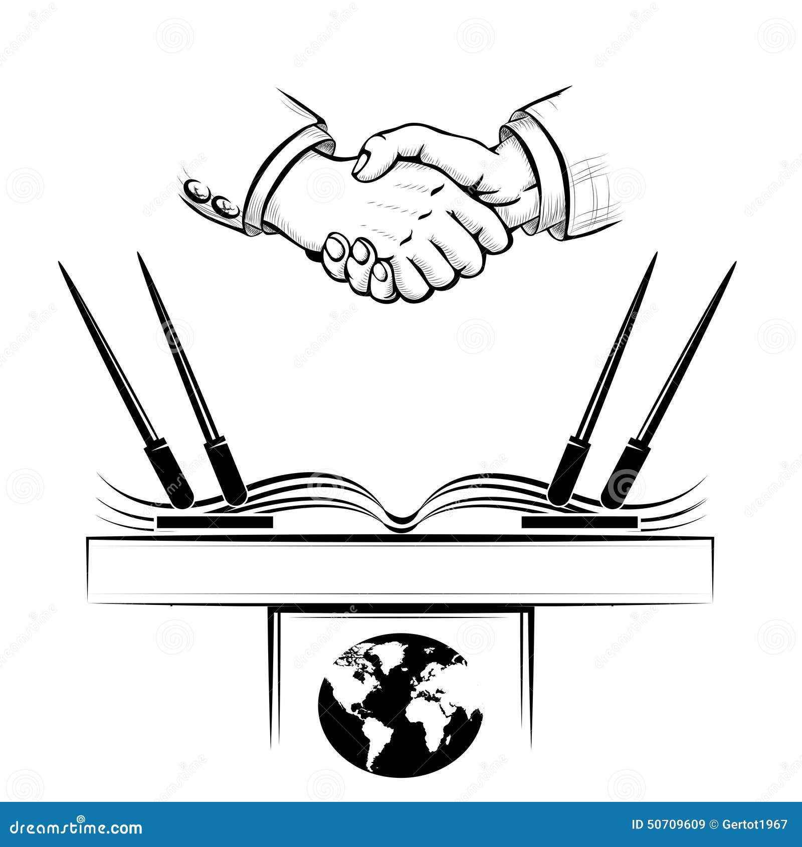 A diplomacia ilustração do vetor. Ilustração de acordo 50709609