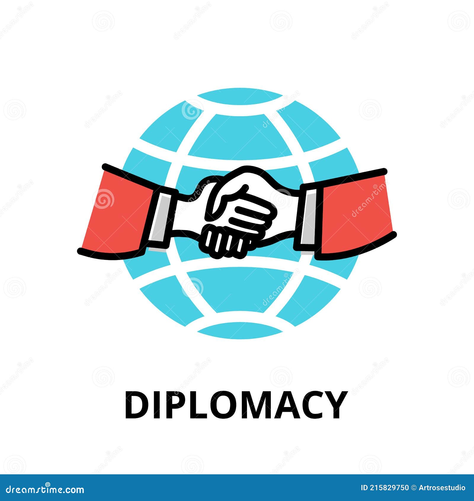 diplomacy icon concept, politics collection