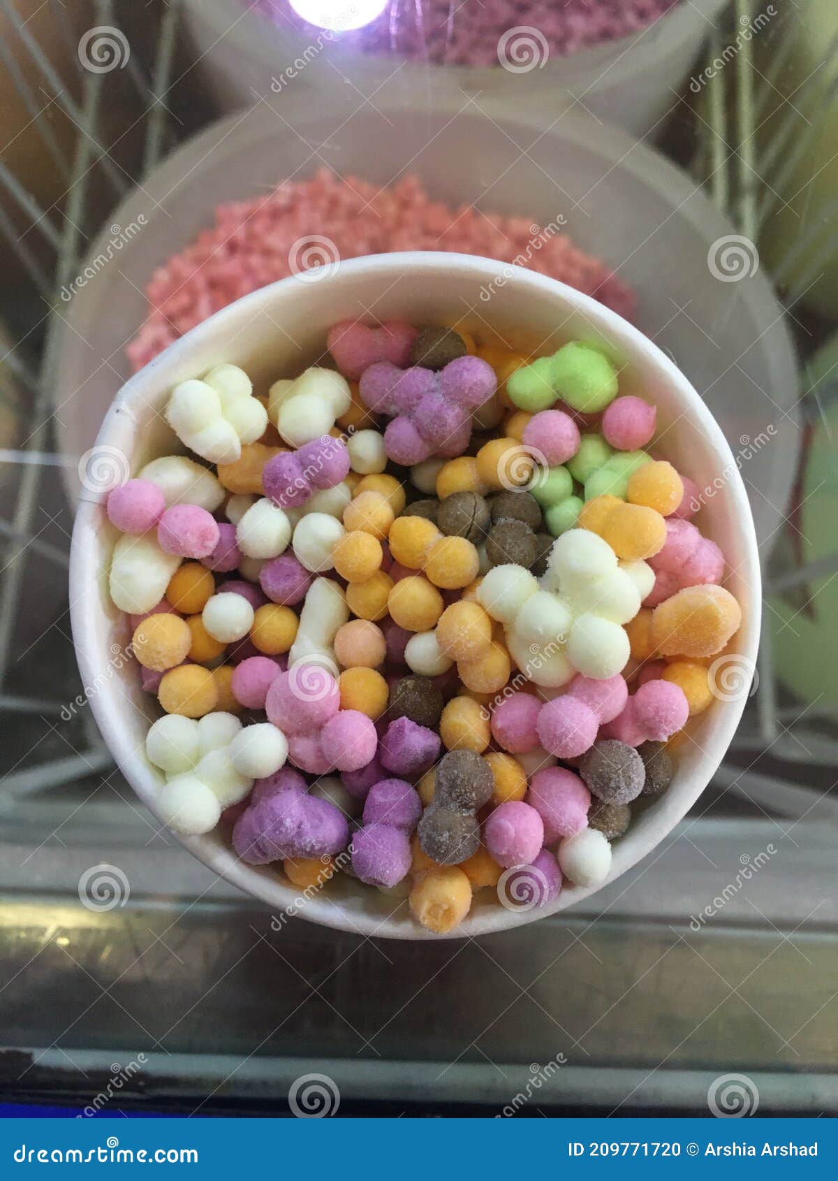 Dippin Dots Icecream in Different Colour Dots Stock Photo Image of