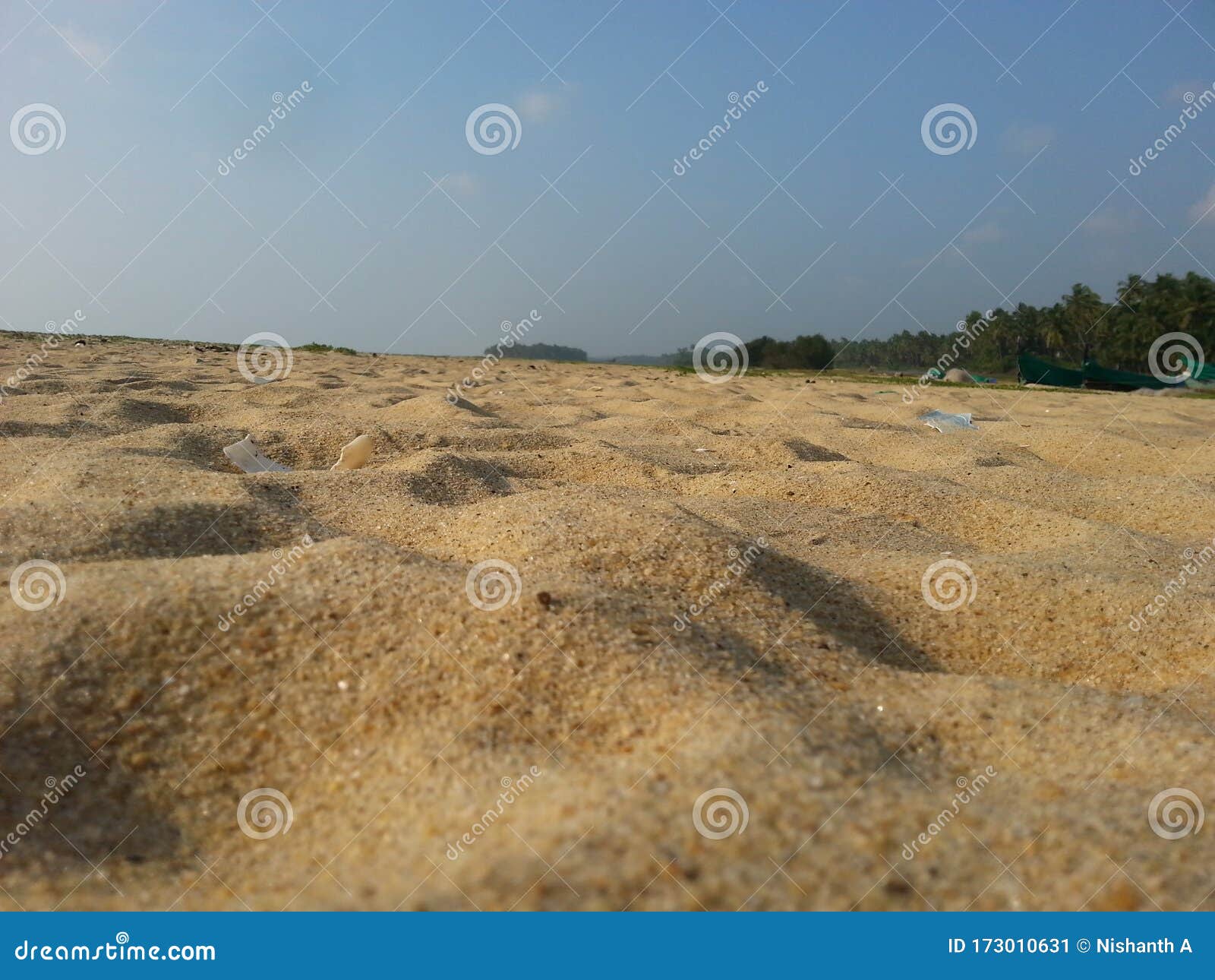 Dips on the Beach Side Sand. Stock Image Image of footprint, bright
