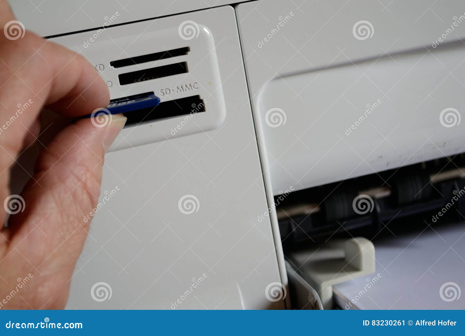 Direct Printing with SD Card Stock Image Image of flash, information