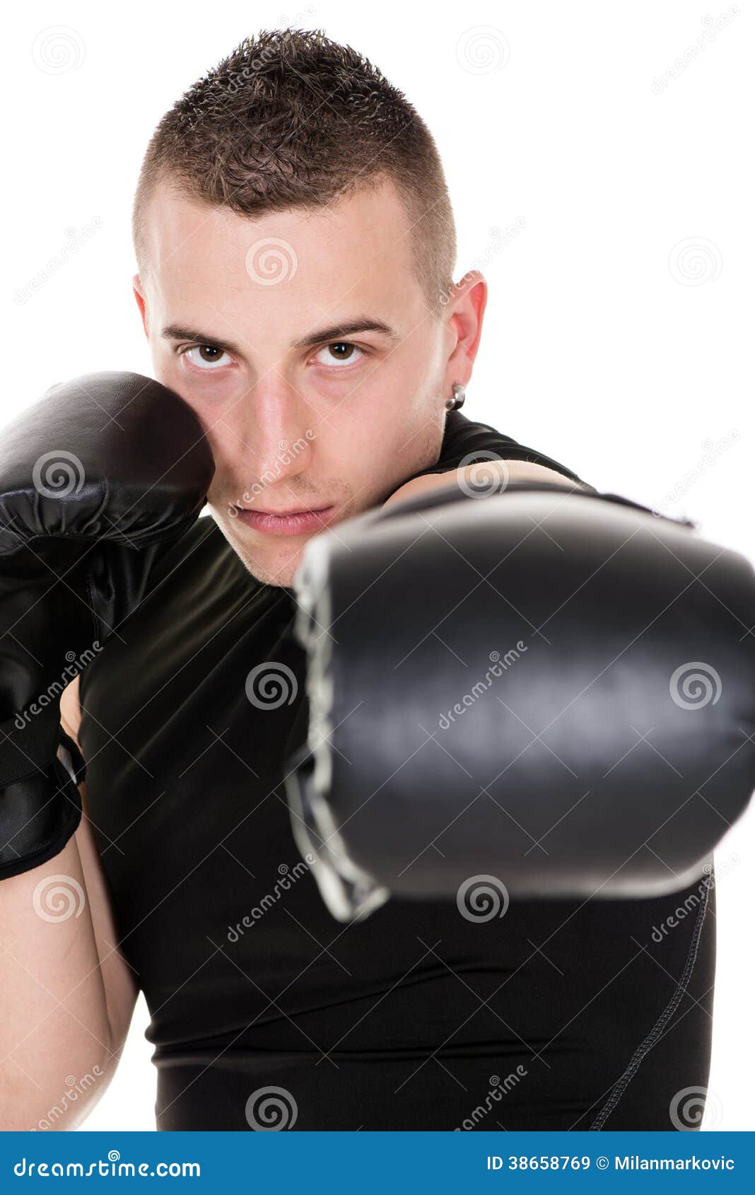 Direct punch stock image. Image of hand, defending, human - 38658769