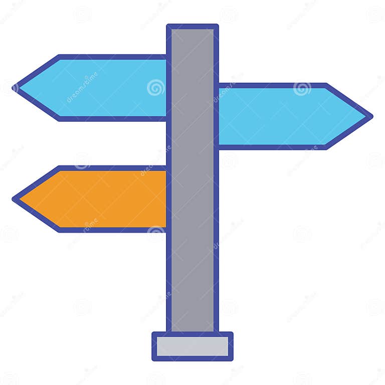 Direction Board Isolated Vector Icon Which Can Easily Modify or Edit ...
