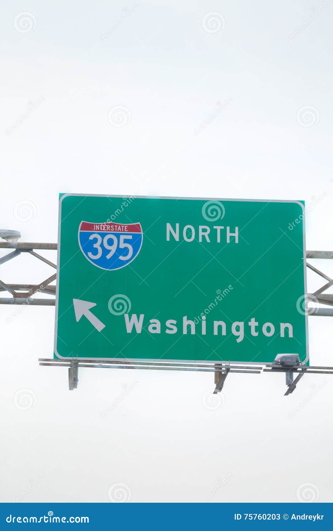 Direction Vers Washington, Signe De C.C Image stock Image du