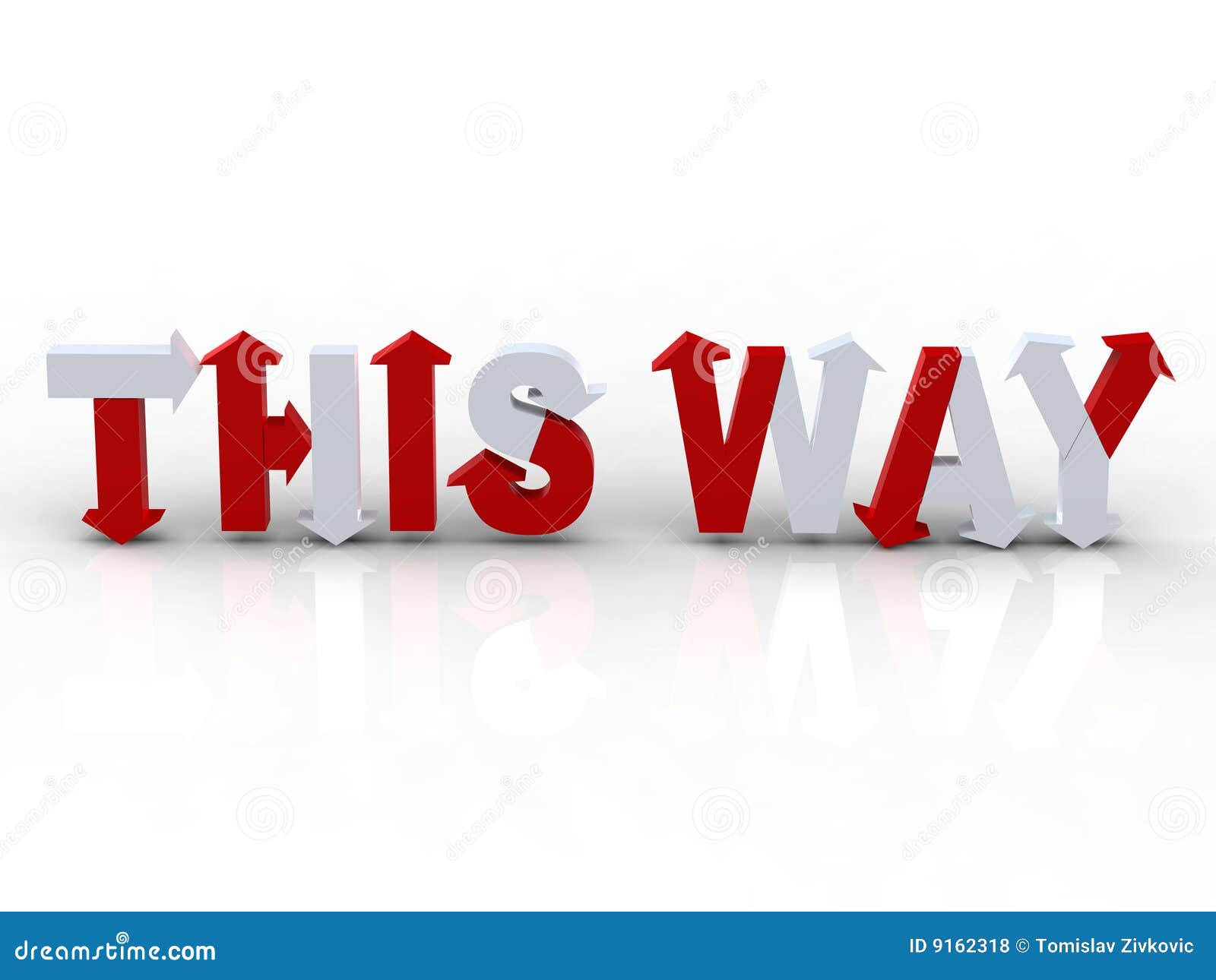 Directions red and white stock illustration. Illustration of arrows