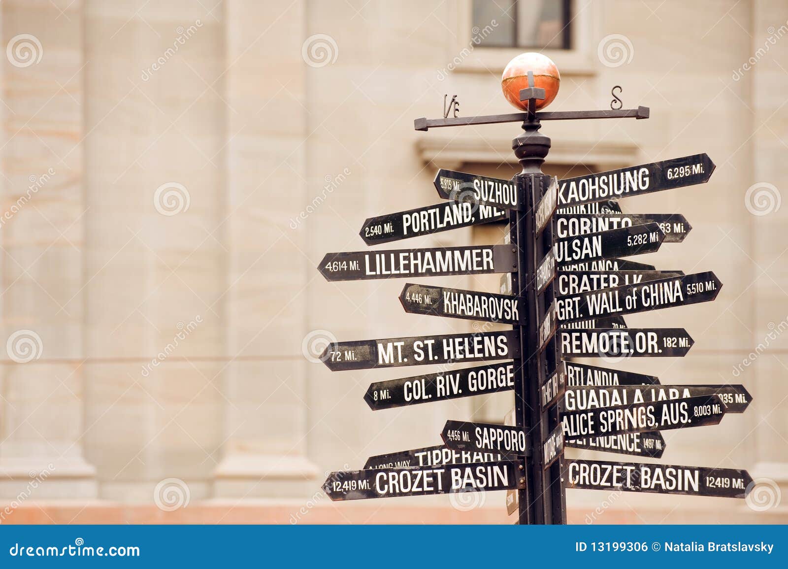 Directions to landmarks stock photo. Image of directions 13199306