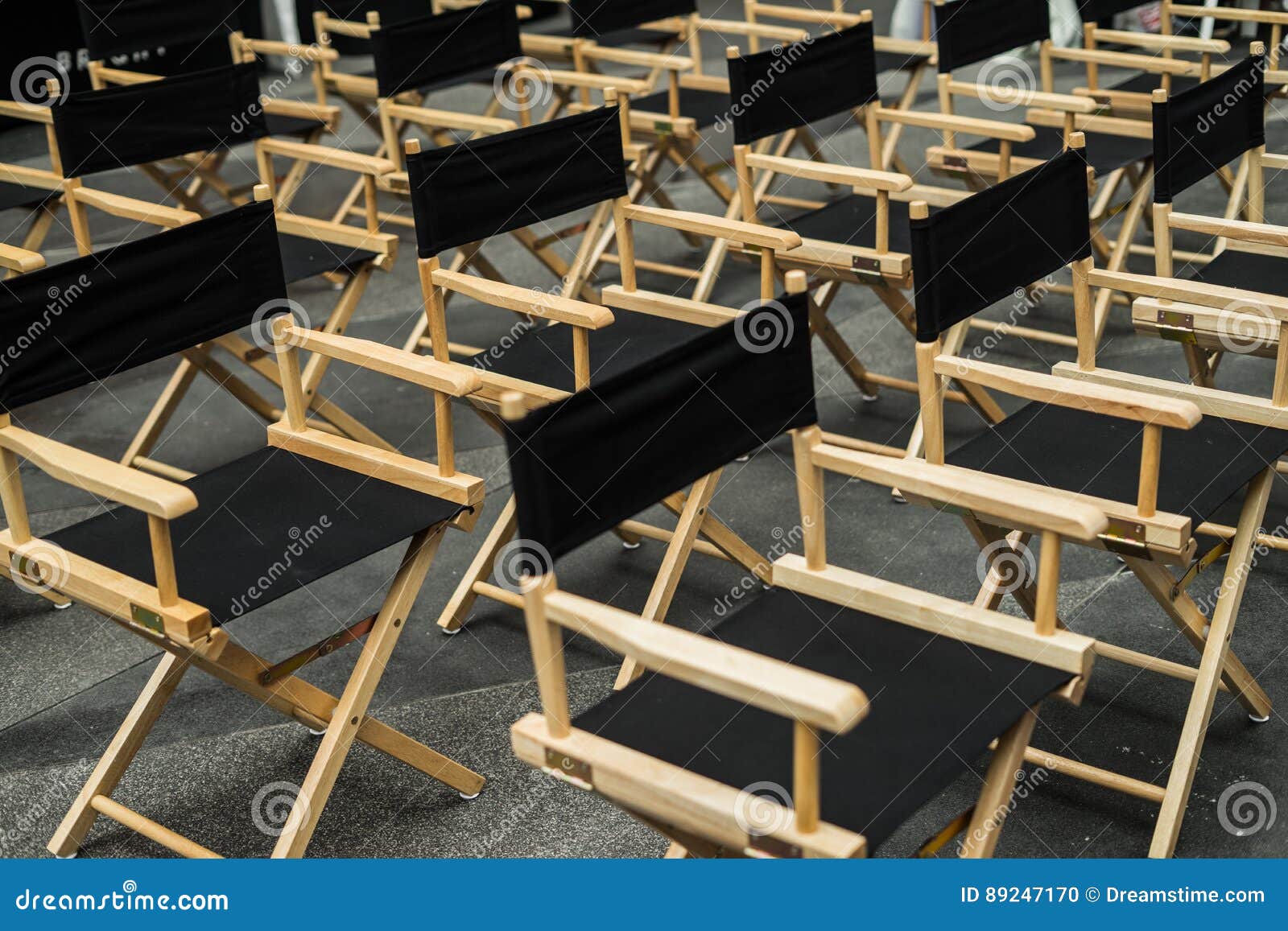 Director Chair, Stools in the Waiting Room Stock Photo Image of