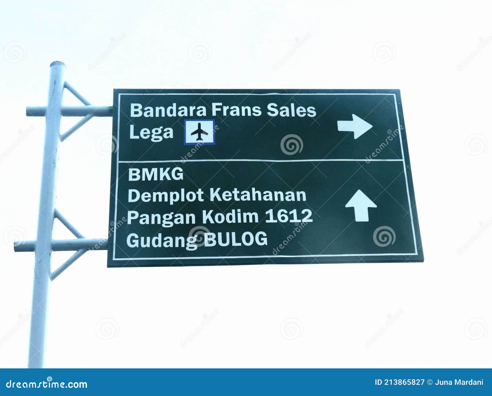 directory road signs in ruteng, flores, ntt, indonesia