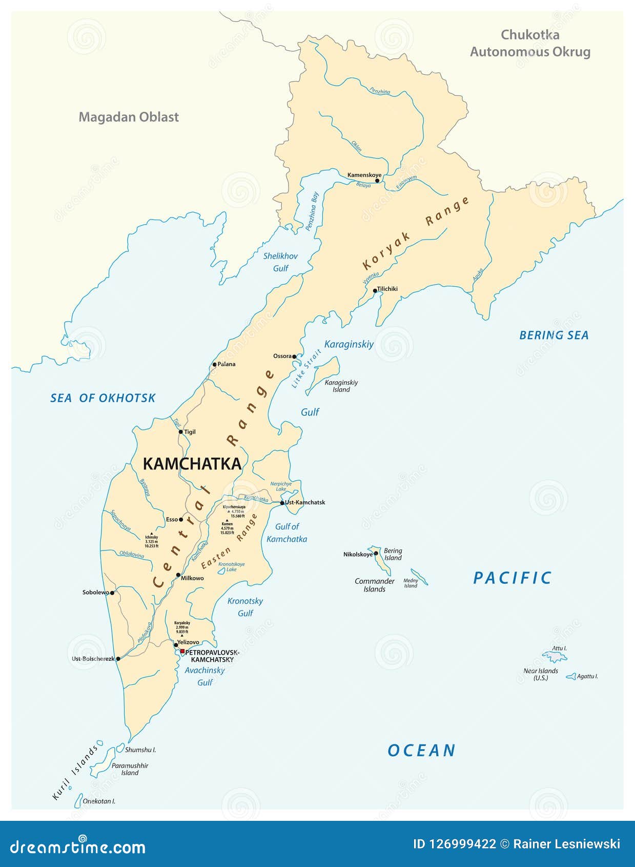 kamtchatka carte