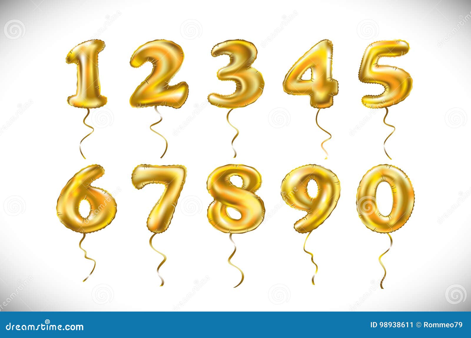 Confettis d'anniversaire métallisés Nombre