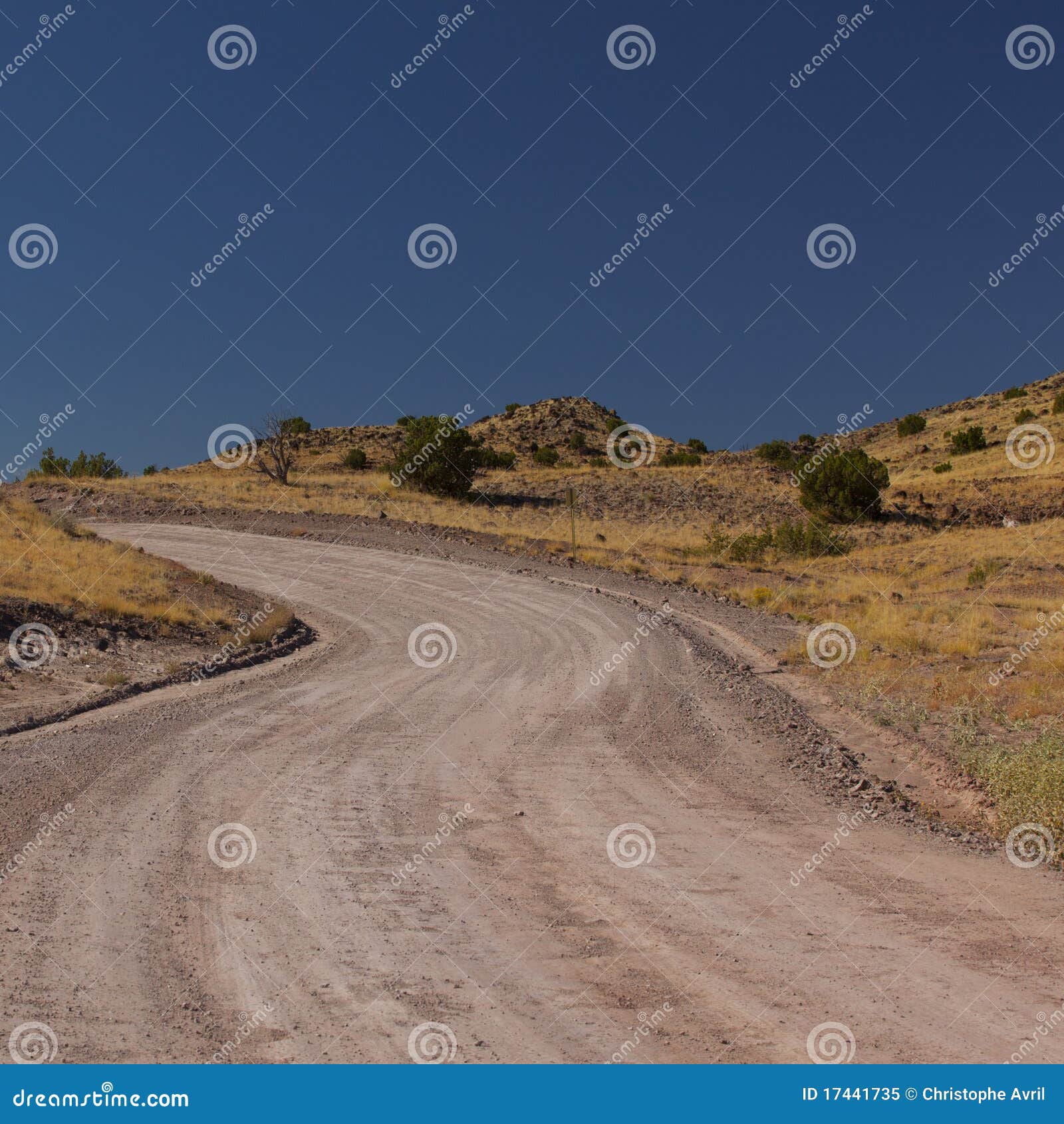 Dirt Road New Mexico stock image. Image of infinity, cloud 17441735
