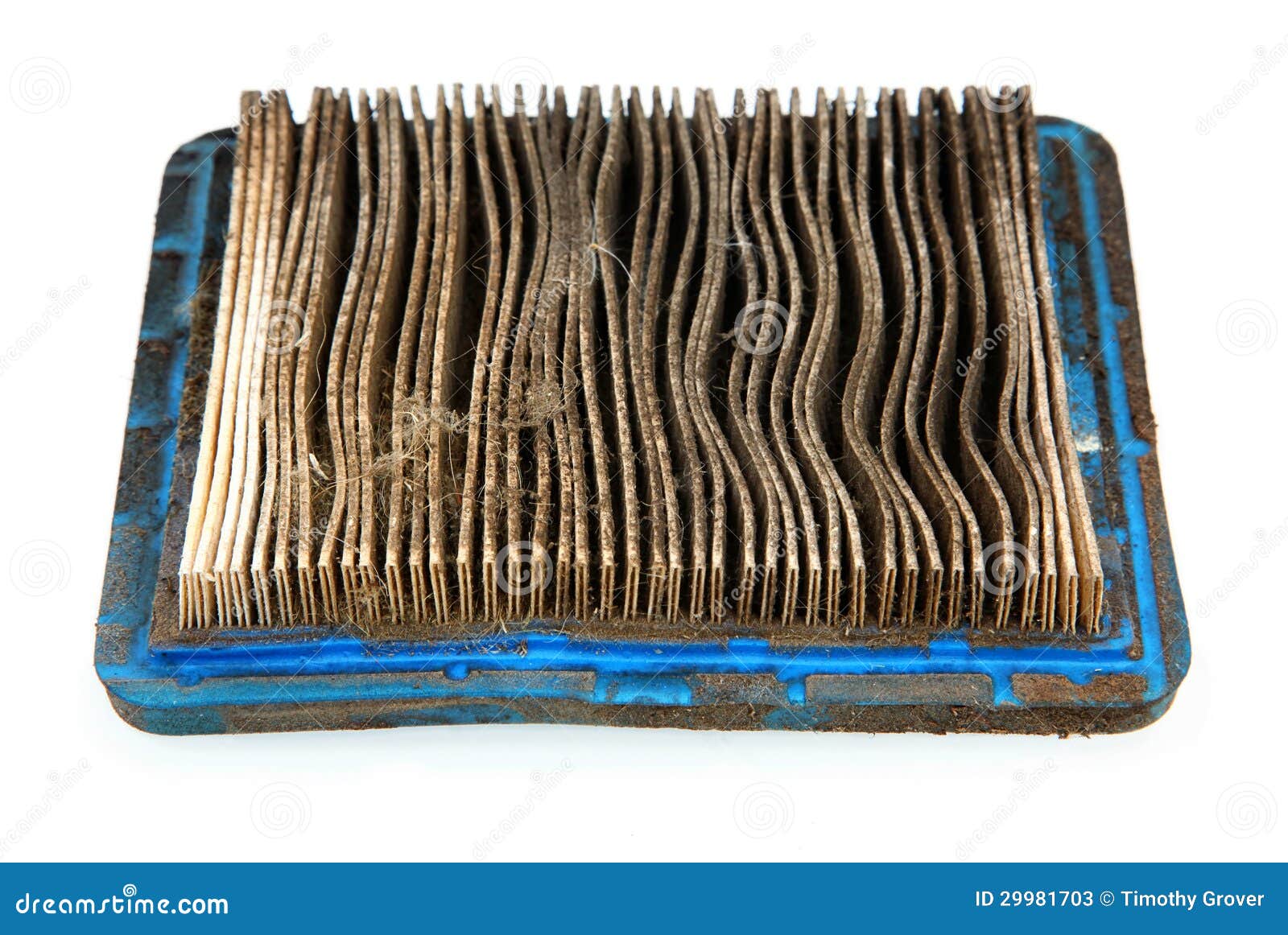 Dirty Air Filter from Lawnmower Stock Image Image of filtration